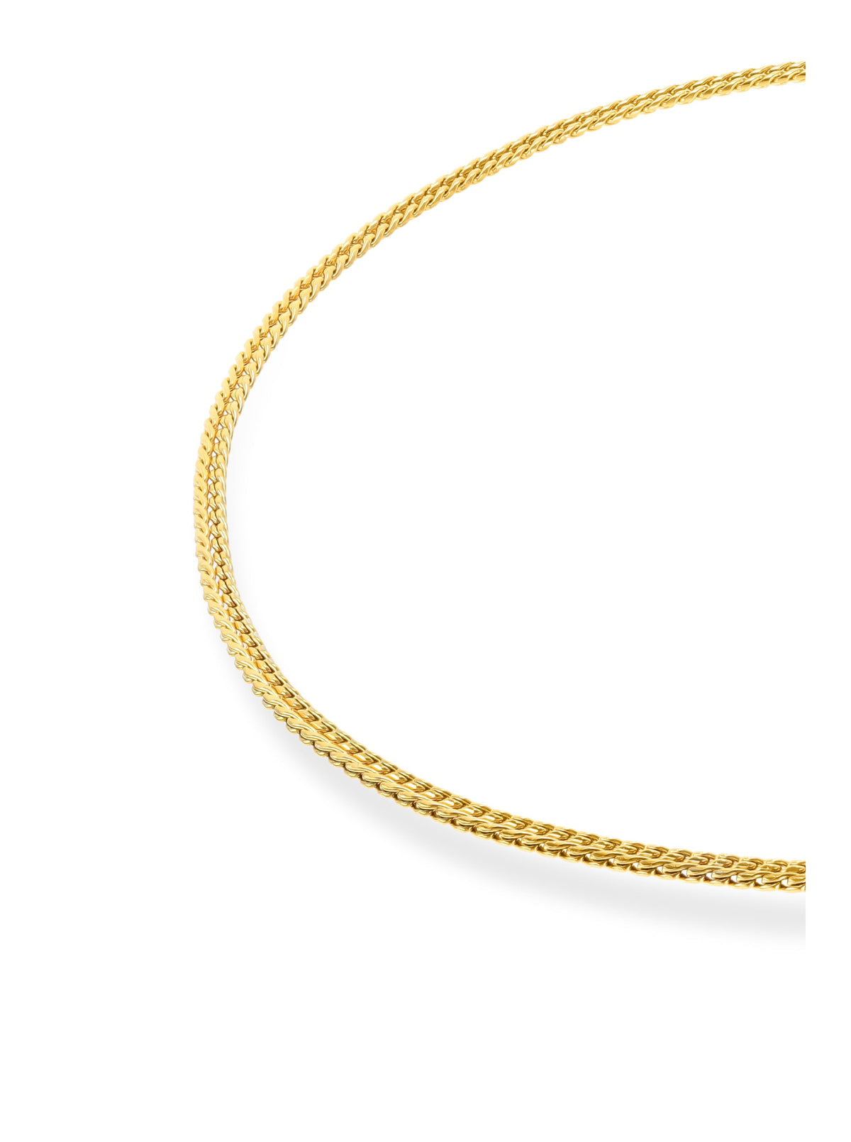 Ana Joalheiros - Colares Dourados - Colar Dourado One Energy Master Twisted Duo Gold OJNMG01
