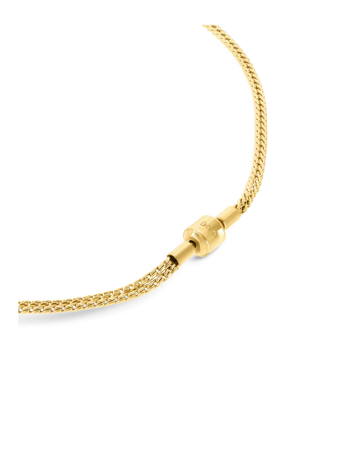 Ana Joalheiros - Colares Dourados - Colar Dourado One Energy Master Twisted Duo Gold OJNMG01