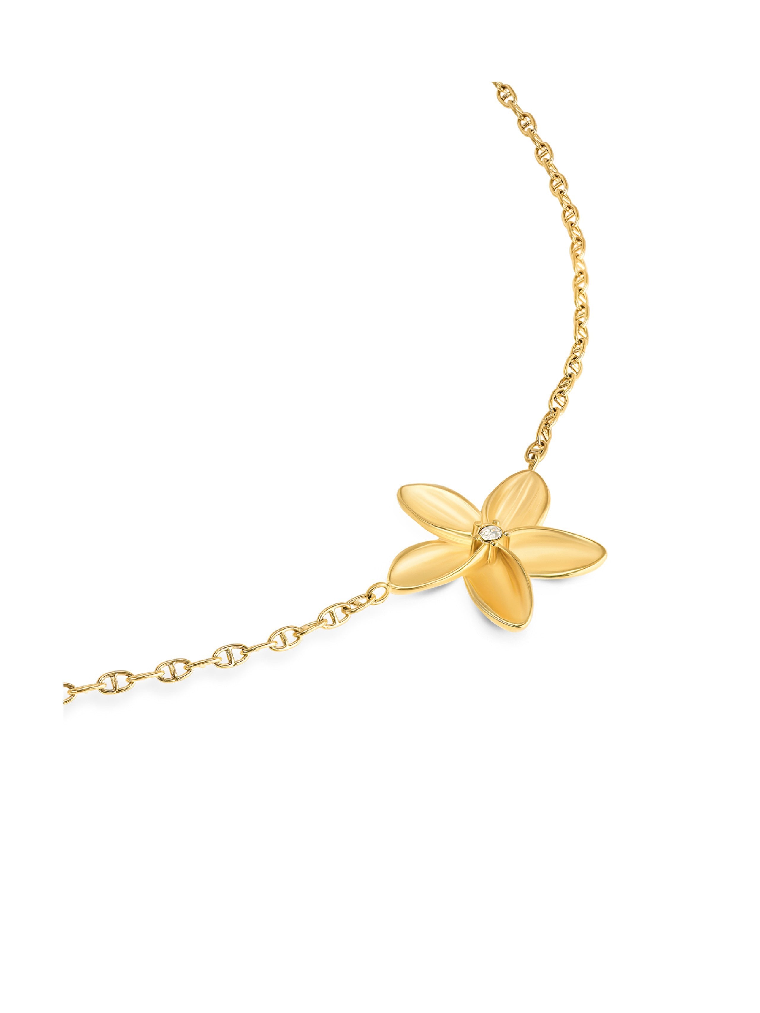 Ana Joalheiros - Colares Dourados - Colar Dourado One Fleur Gold OJPFN02G Flor