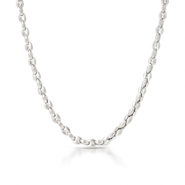Ana Joalheiros - Colares Prateado - Colar Prateado One Men Iron Steel OAMN5102SS
