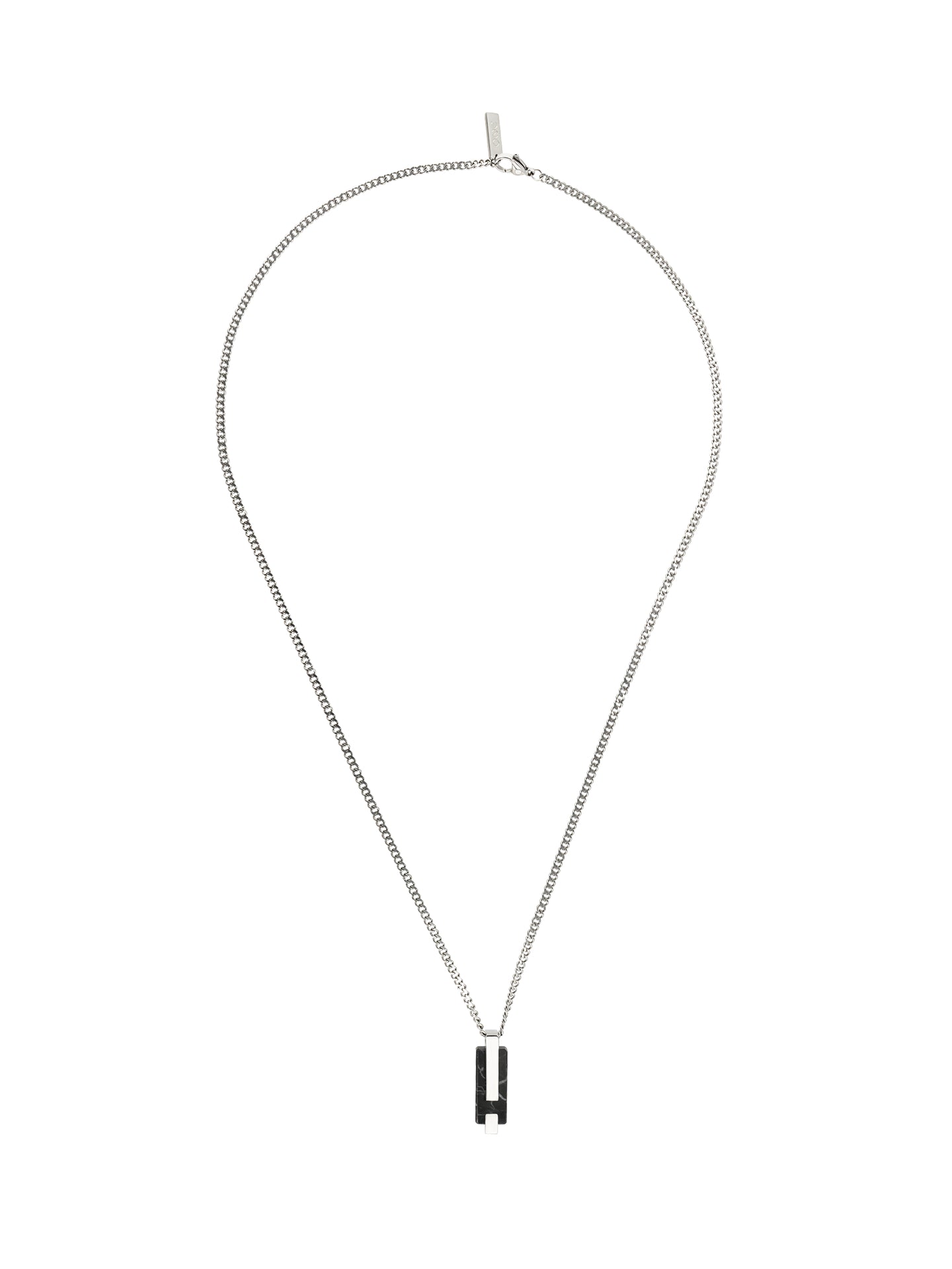 Ana Joalheiros - Colares Prateado - Colar Prateado One Men Marble Steel OAMN6101SS 