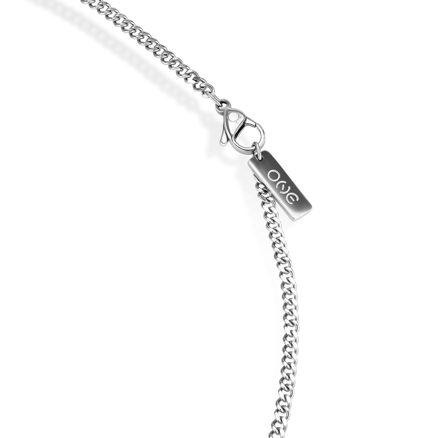 Ana Joalheiros - Colares Prateado - Colar Prateado One Men Marble Steel OAMN6101SS