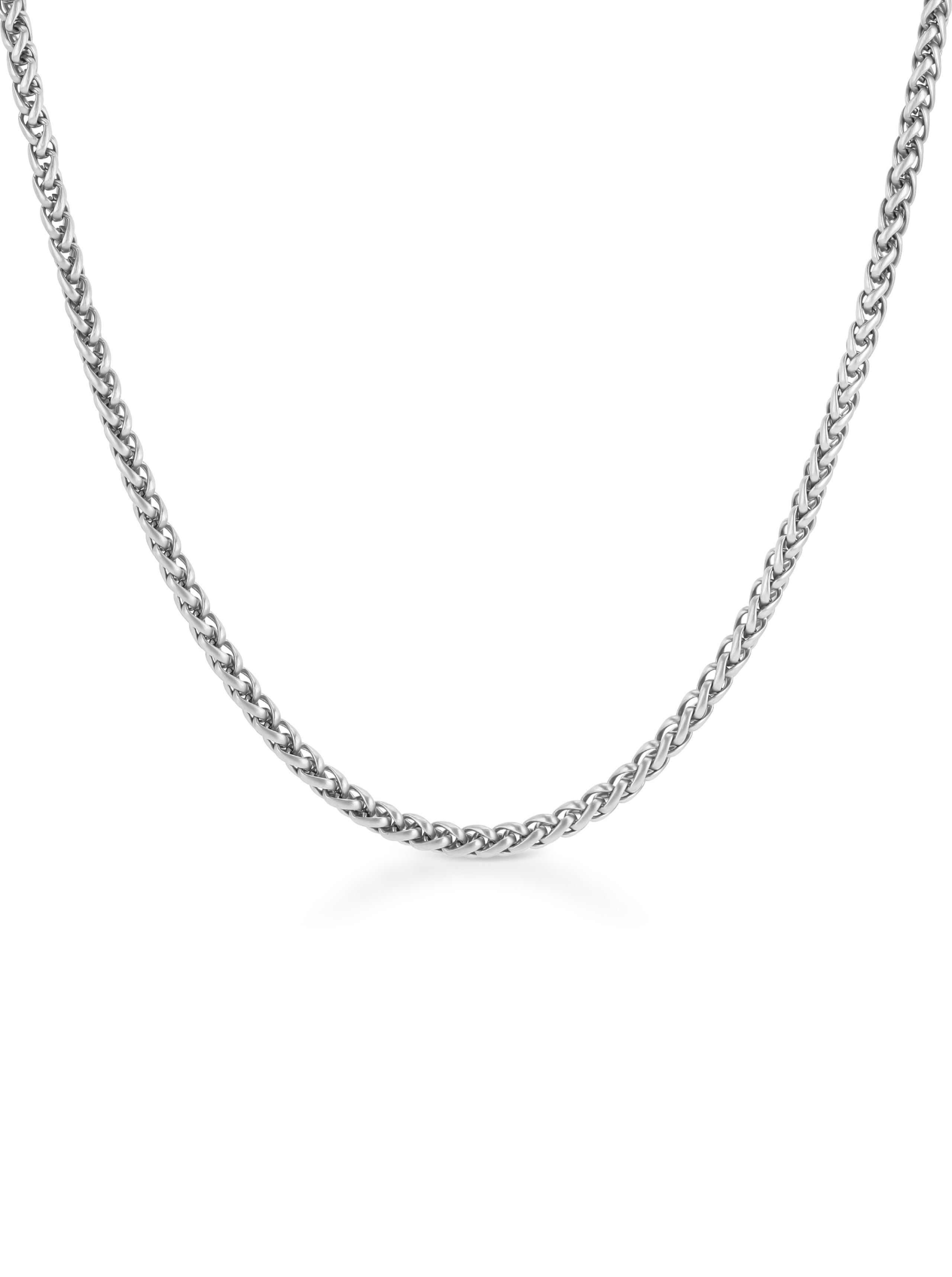 Ana Joalheiros - Colar Meda - Colar One  Men Serenity Mate Steel OAMN4202SS
