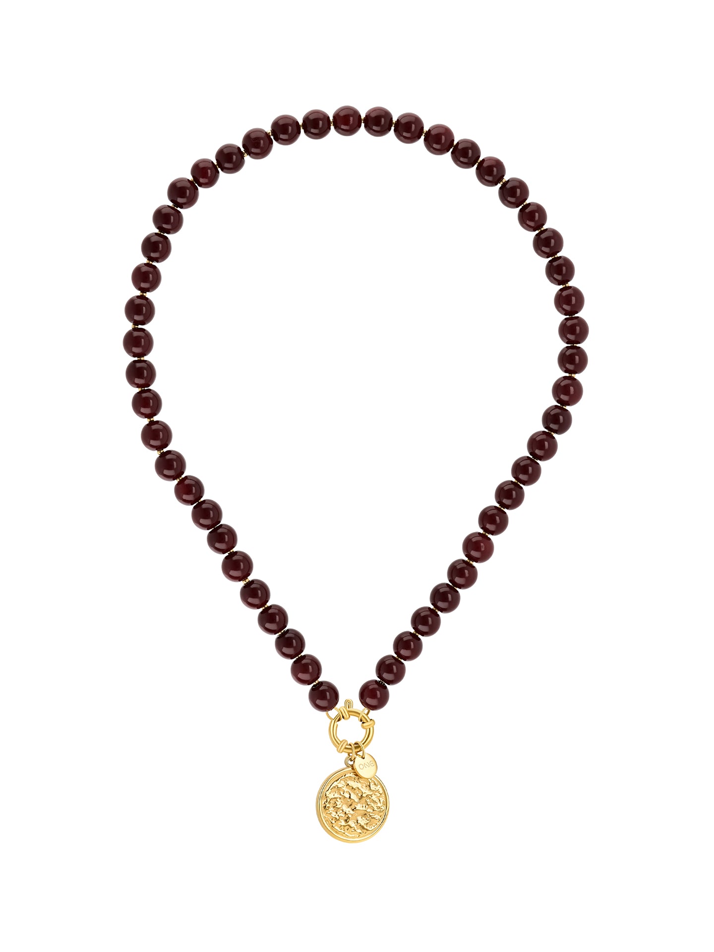 Ana Joalheiros - Colares Dourados - Colar Dourado One Neckmess Carmela Red Flame OJNN103G 