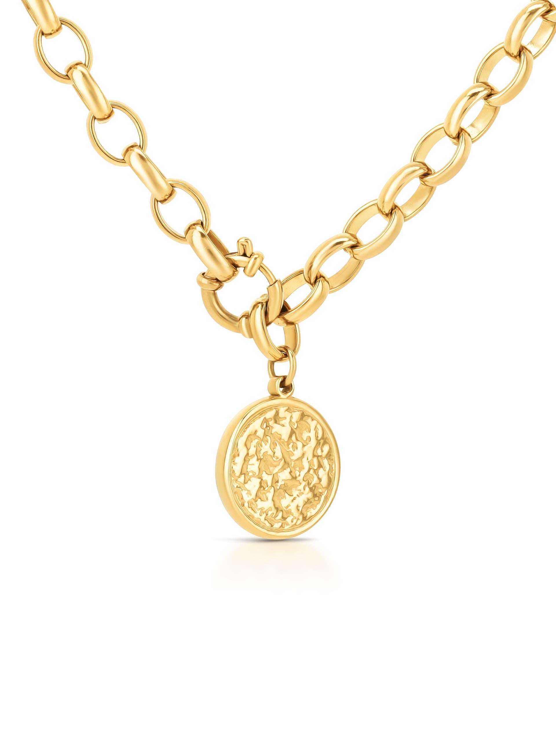 Ana Joalheiros - Colares Dourados - Colar Dourado One Neckmess Powerfull Gold OJNN63G