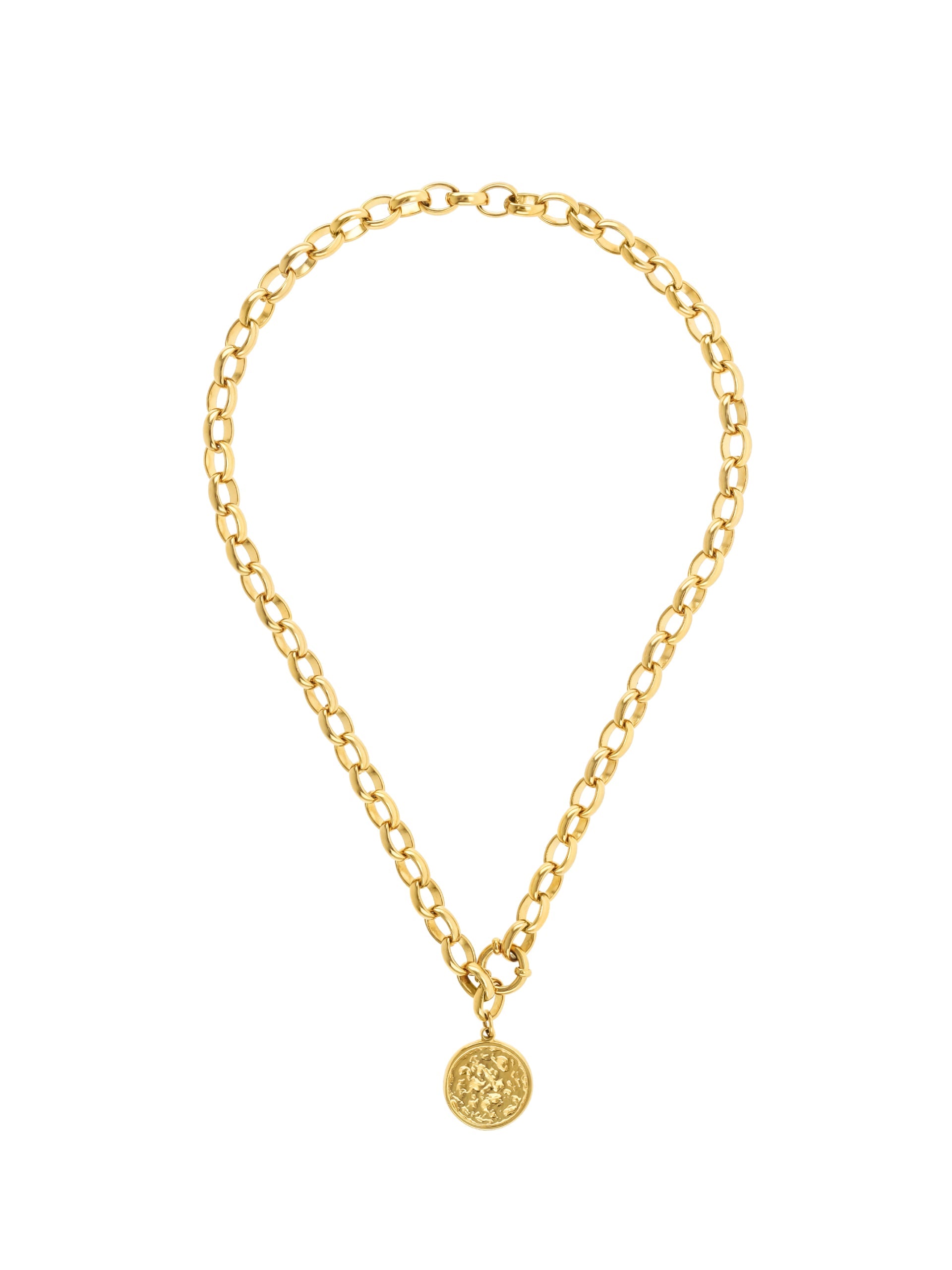 Ana Joalheiros - Colares Dourados - Colar Dourado One Neckmess Powerfull Gold OJNN63G 