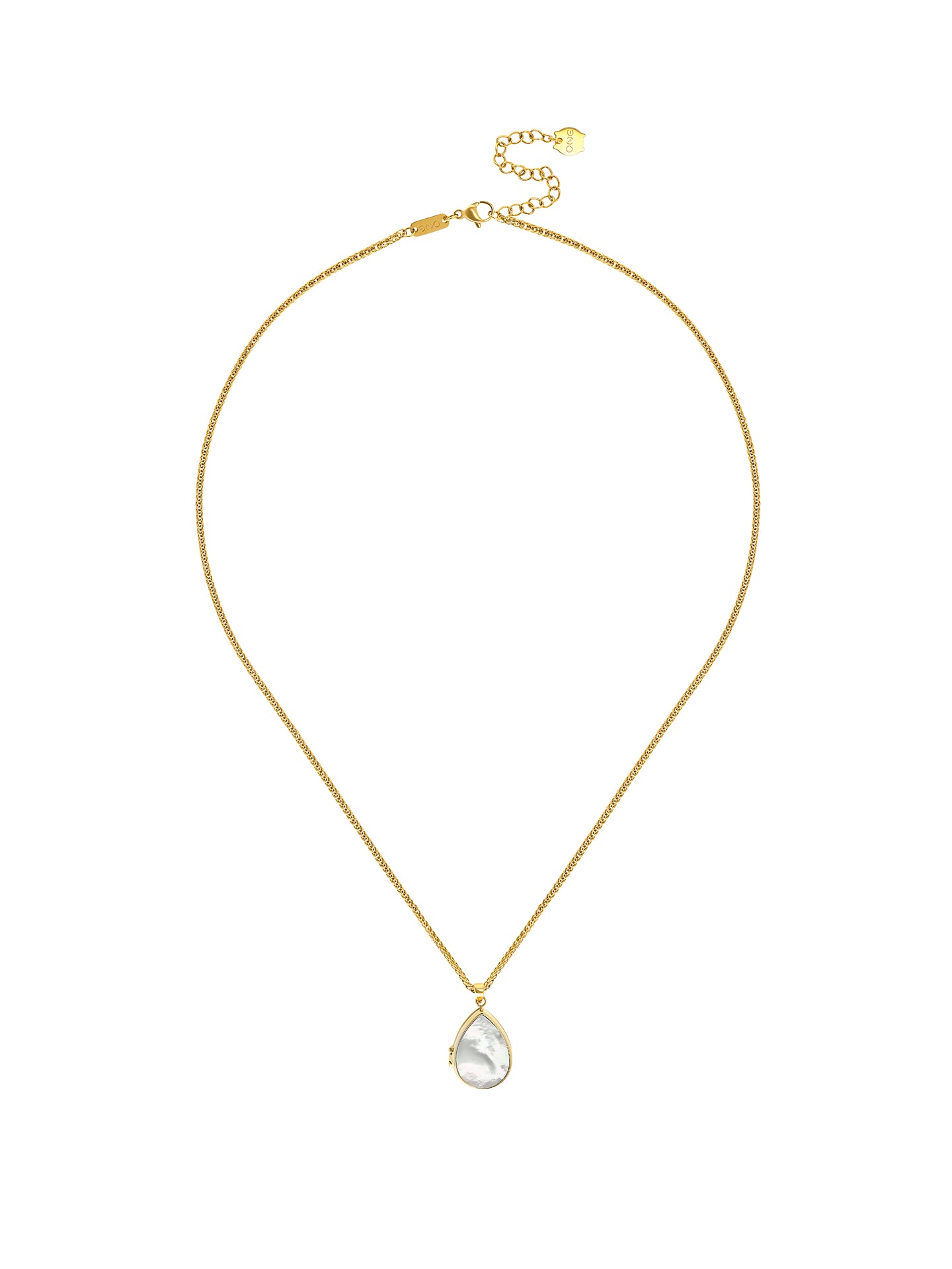 Ana Joalheiros - Colares Dourados - Colar Dourado One Relicário One Pearl Memories OJNN97G 