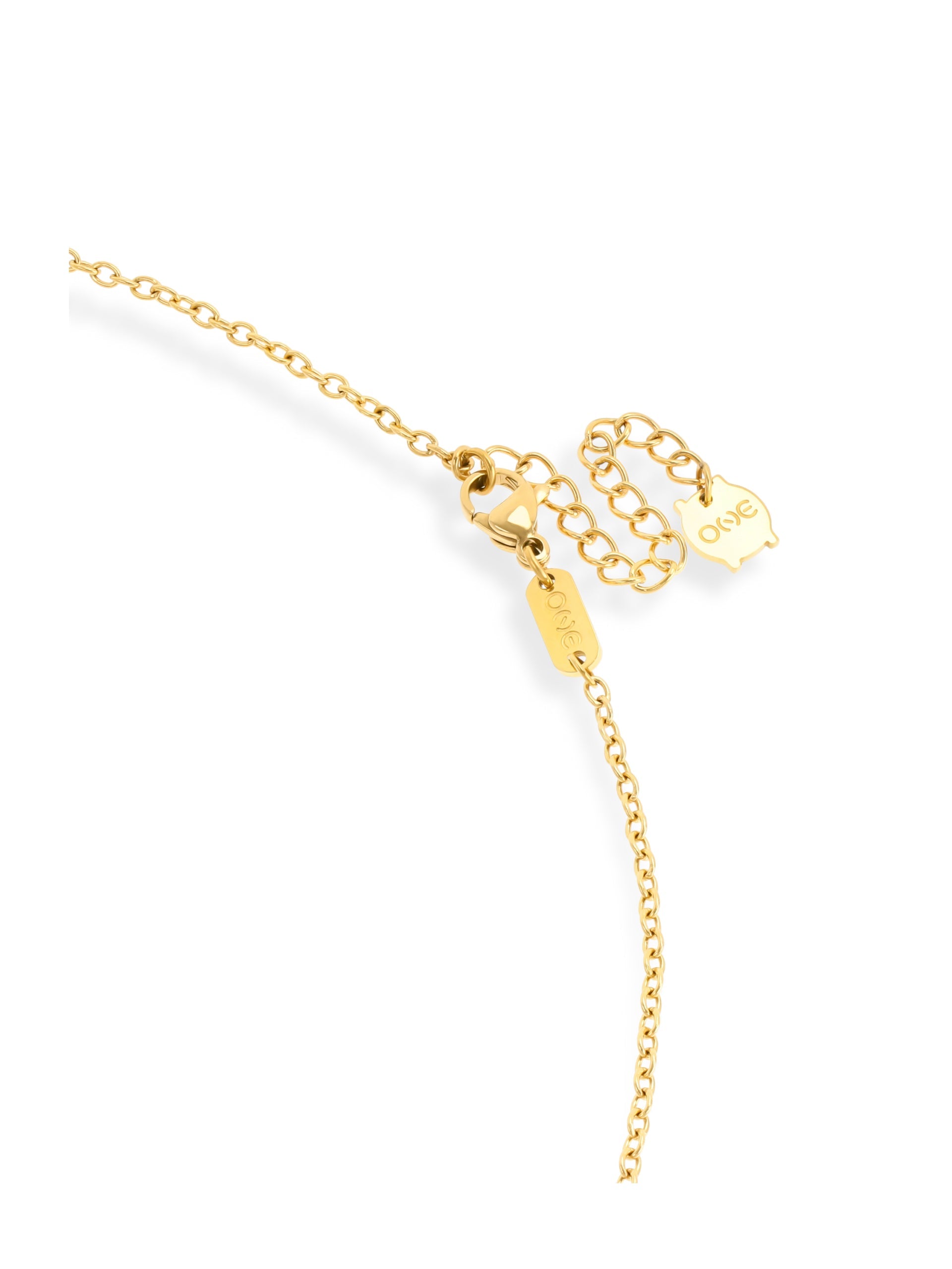 Ana Joalheiros - Colares Dourados - Colar Dourado One Rose Petite Pearl Golden OJRN02D 