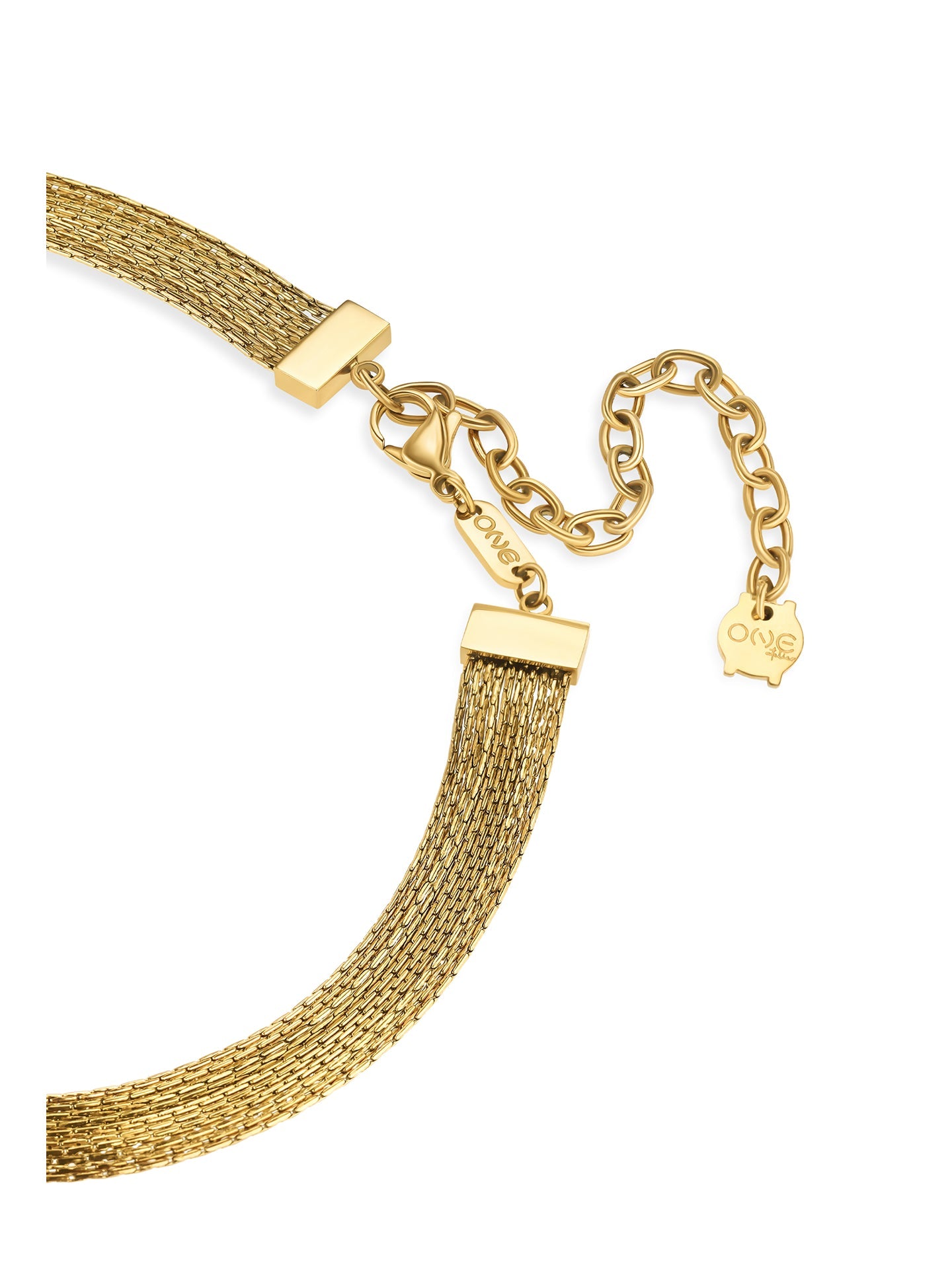 Ana Joalheiros - Colares Dourados - Colar Dourado One Senhora Elena Brilliance Gold OJATN05D Fecho