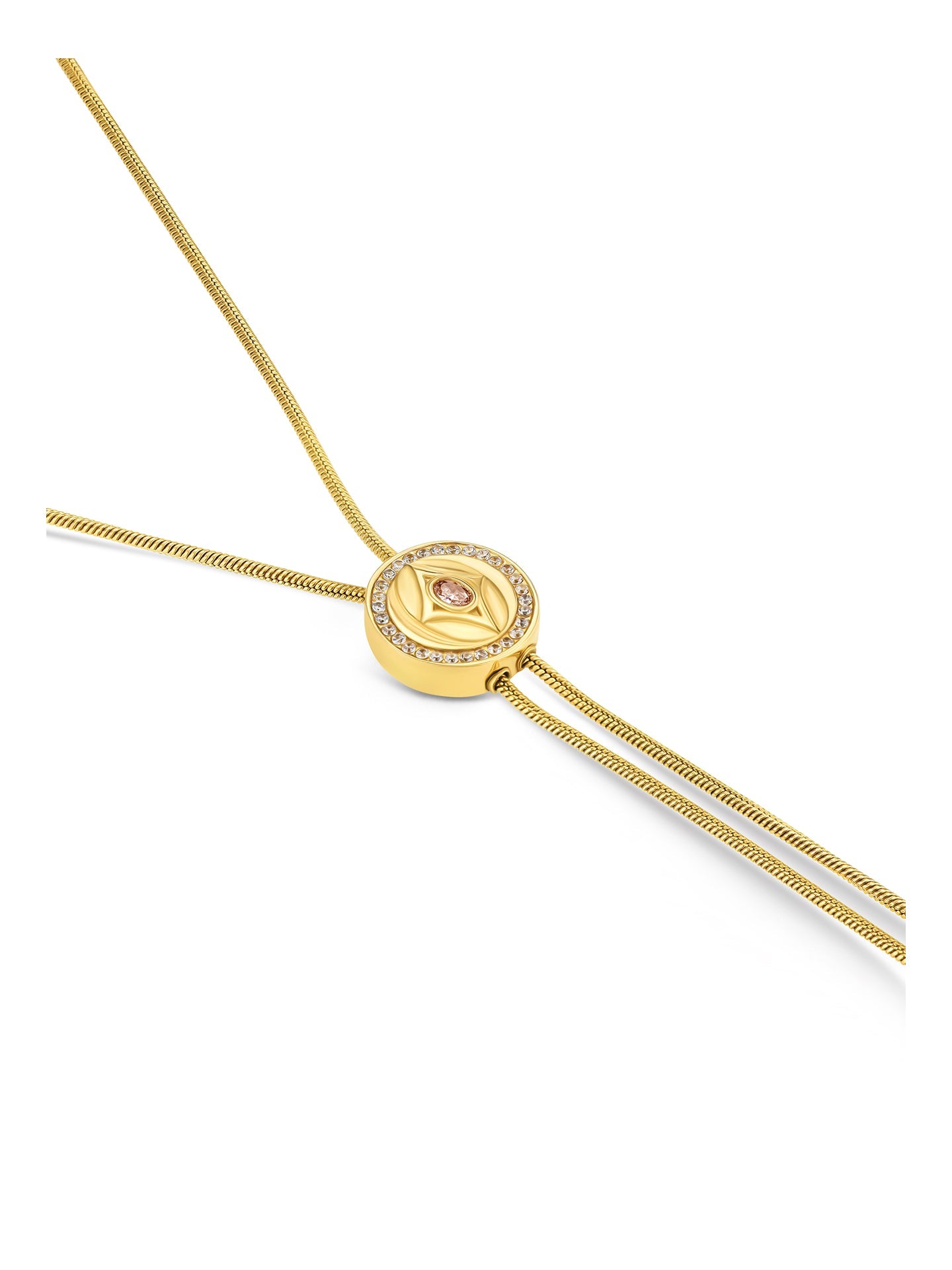 Ana Joalheiros - Colar Coração - Colar One Senhora Elena Brilliance Long Gold OJATN06D