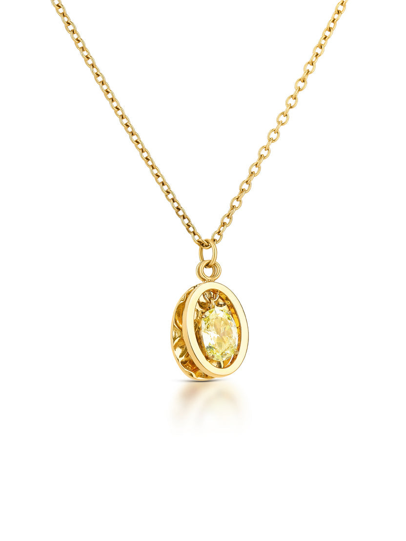 Ana Joalheiros - Colares Dourados - Colar Dourado One Set Colar & Brincos One Birthstone August OJSET24G08 SIMBOLO