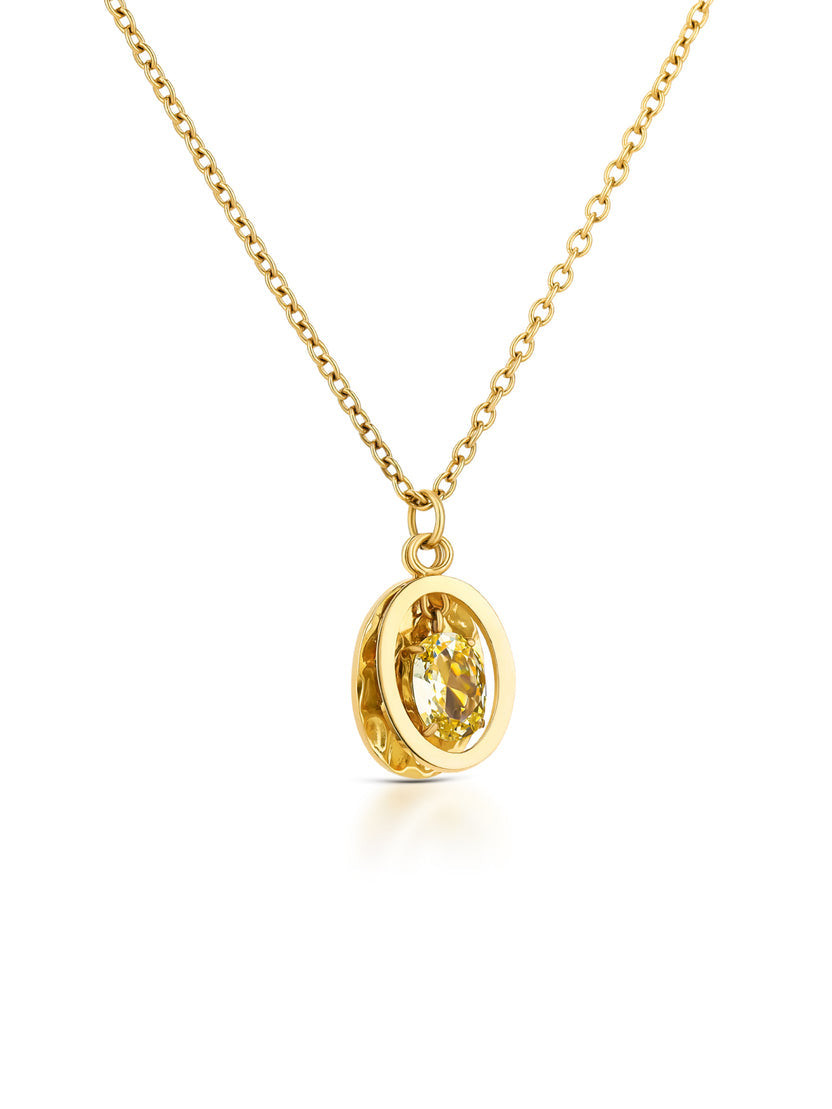 Ana Joalheiros - Colares Dourados - Colar Dourado One Set Colar & Brincos One Birthstone October OJSET24G10 