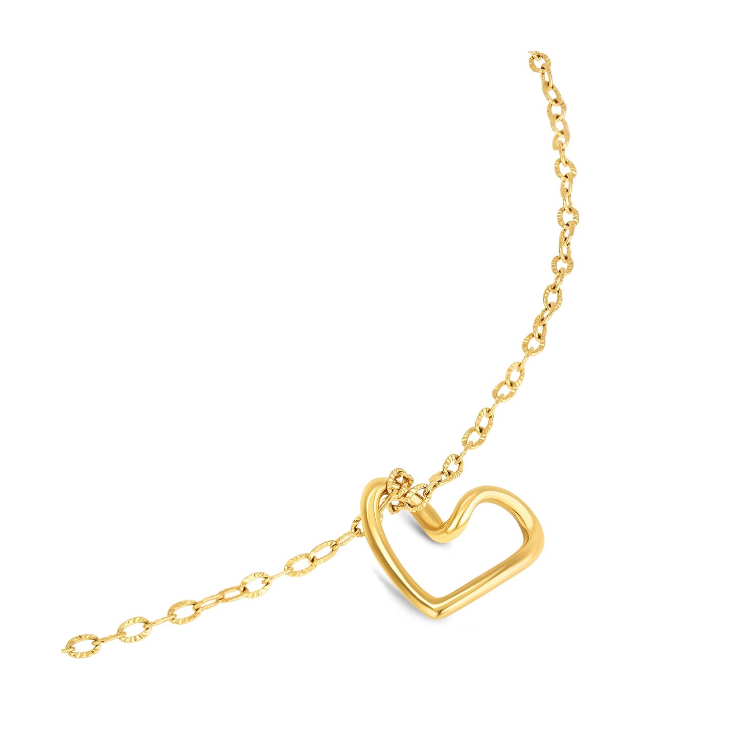 Ana Joalheiros - Colar Coração - Colar One Set Colar & Brincos One Senhora Amour Gold OJSET22G