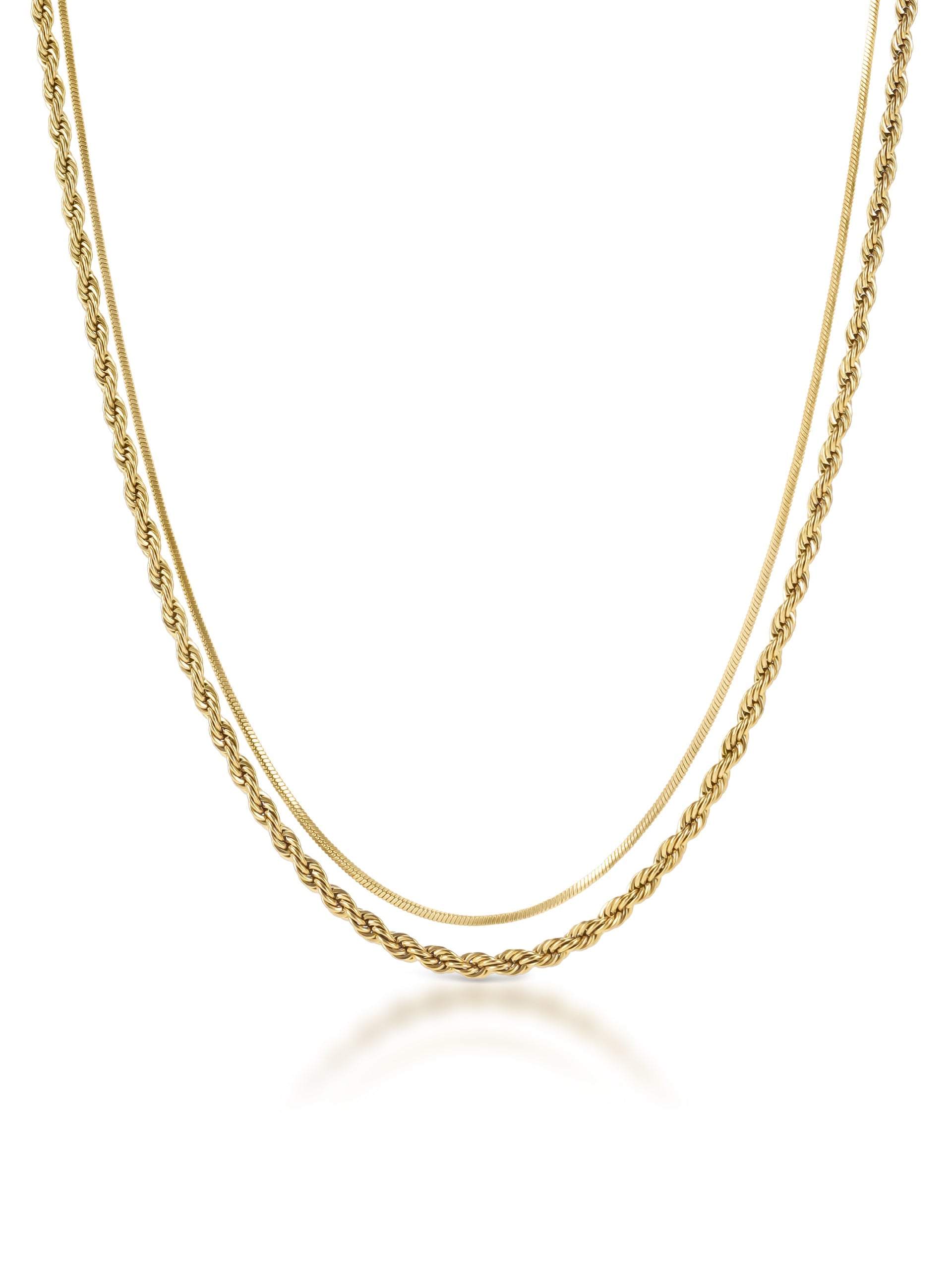 Ana Joalheiros - Colares Dourados - Colar Dourado One Twisted Betrayal OJNTB03G 