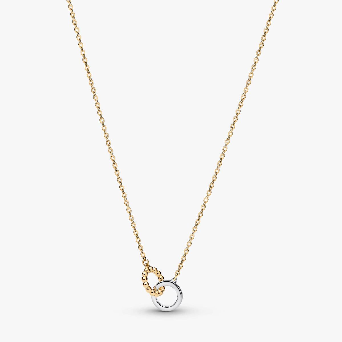 Ana Joalheiros - Colares Pandora - Colar Dourado Pandora Enterlaçados Pave 364825C01