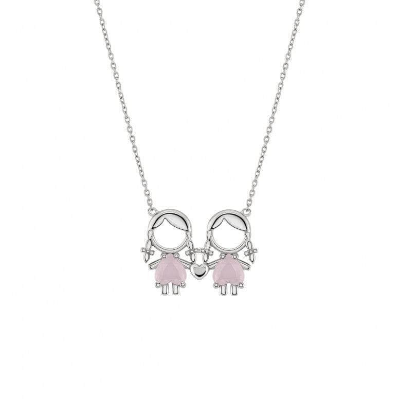 Ana Joalheiros - Colares em Prata - Colar de prata Unike  Girl & Girl Pale Pink
