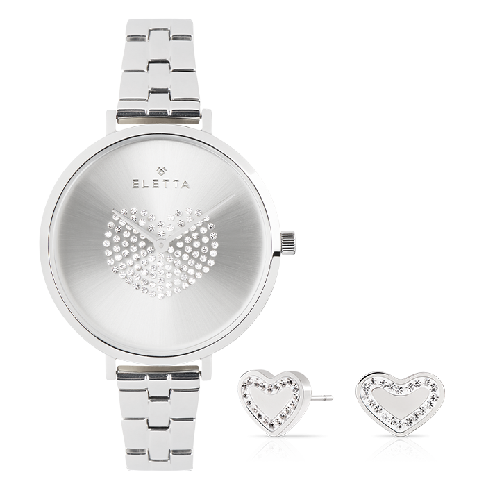 Box Relógio Eletta Bracelete e Brincos