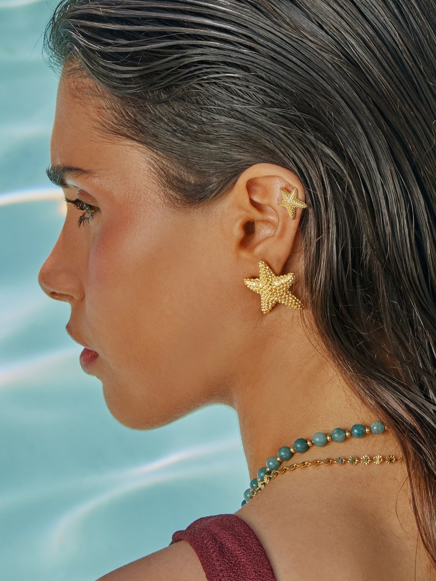 Brincos One Senhora Sunny Star Gold