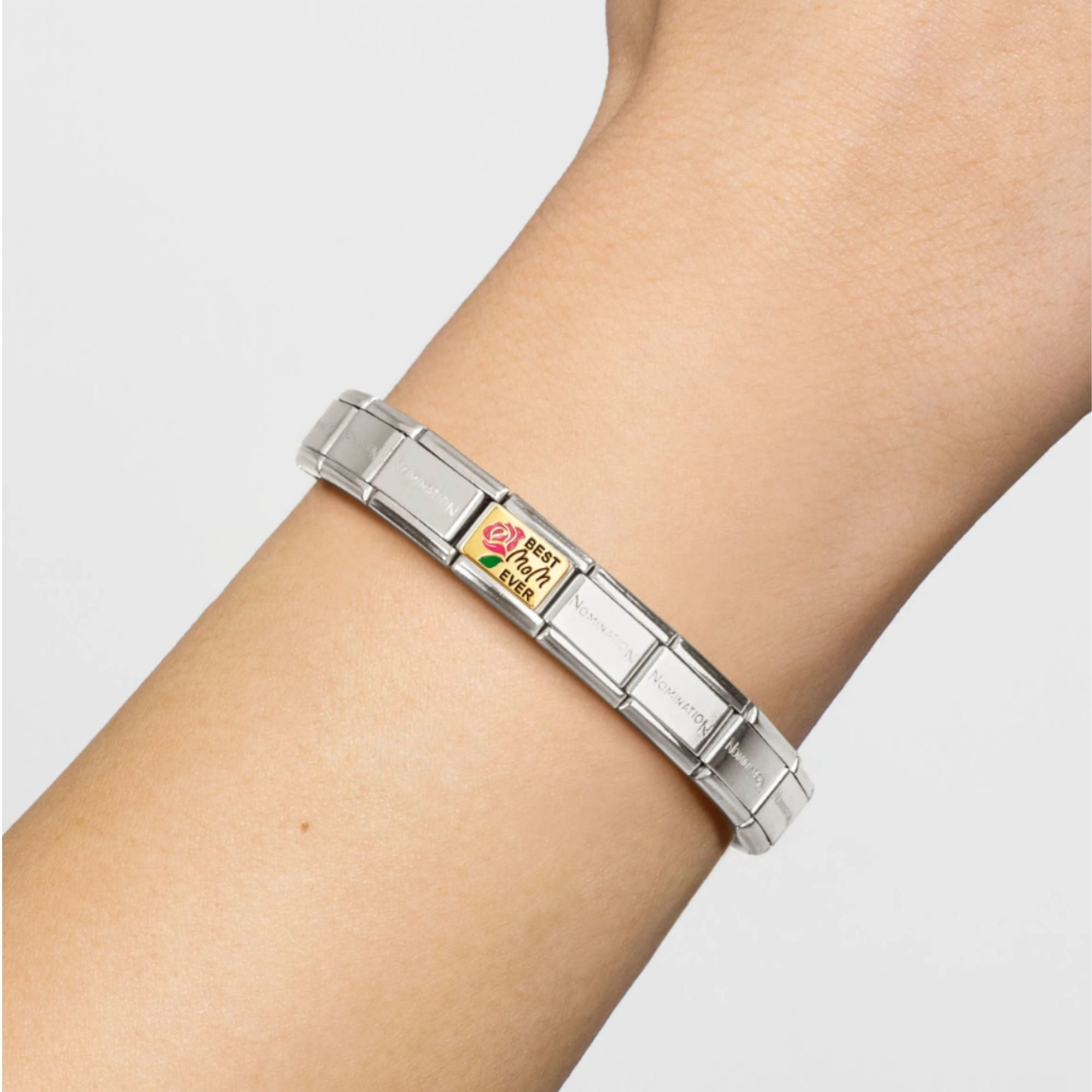 Ana Joalheiros - Peças Nomination - Link Nomination Best mom ever 030289/15 simbolo na pulseira