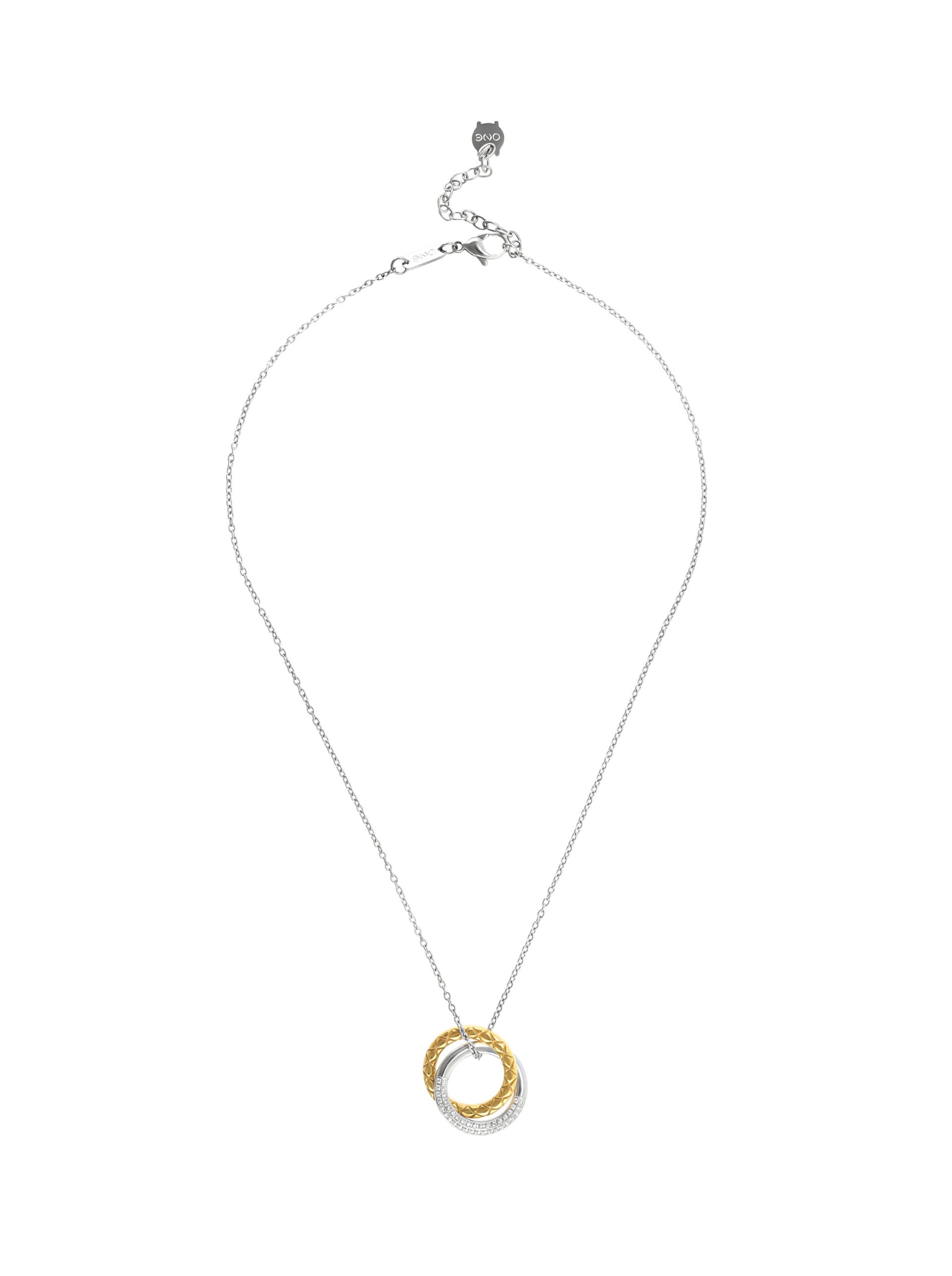 Colar One Delightful Circle Bicolor