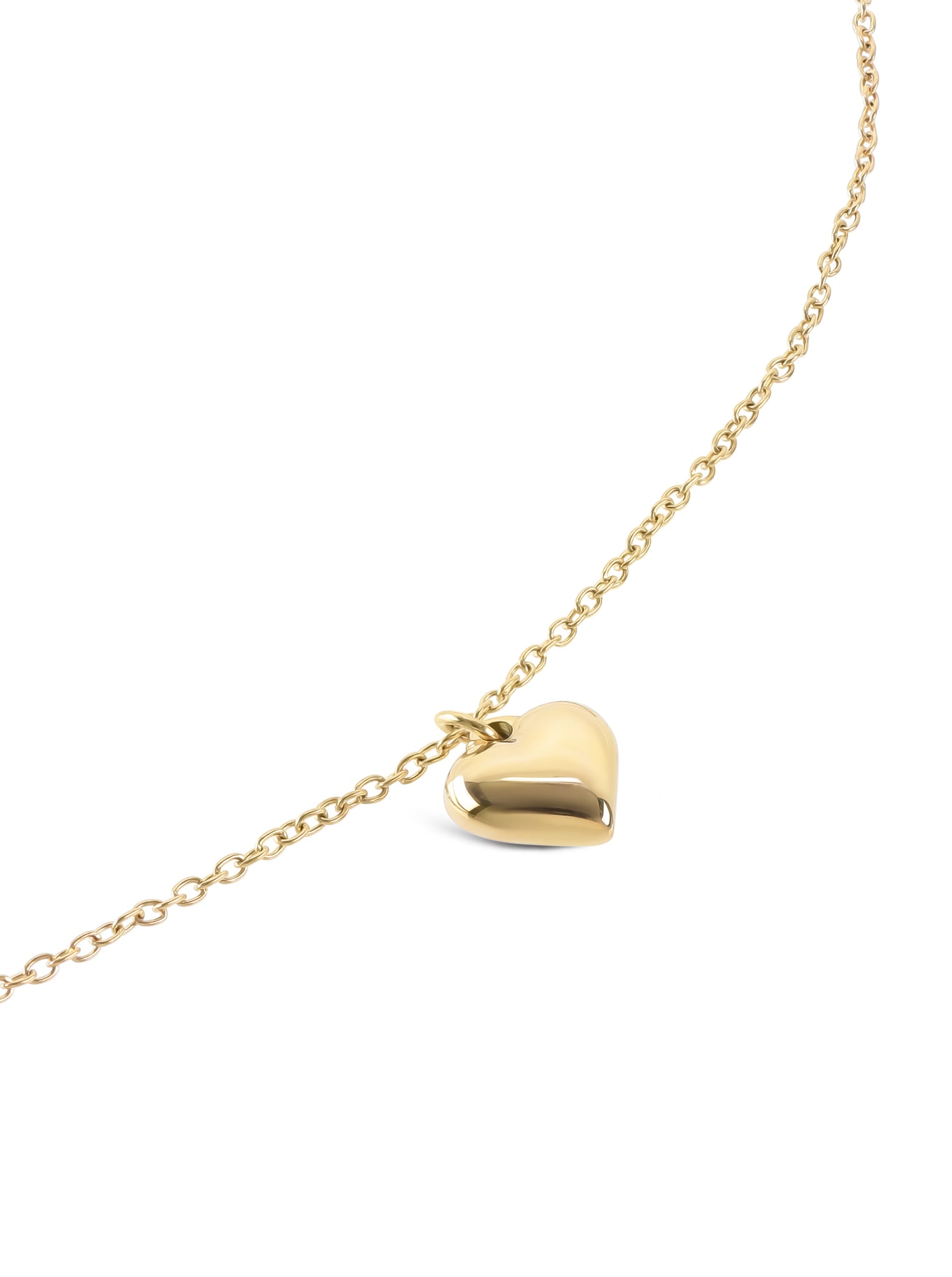 Colar One Neckmess Heart Golden