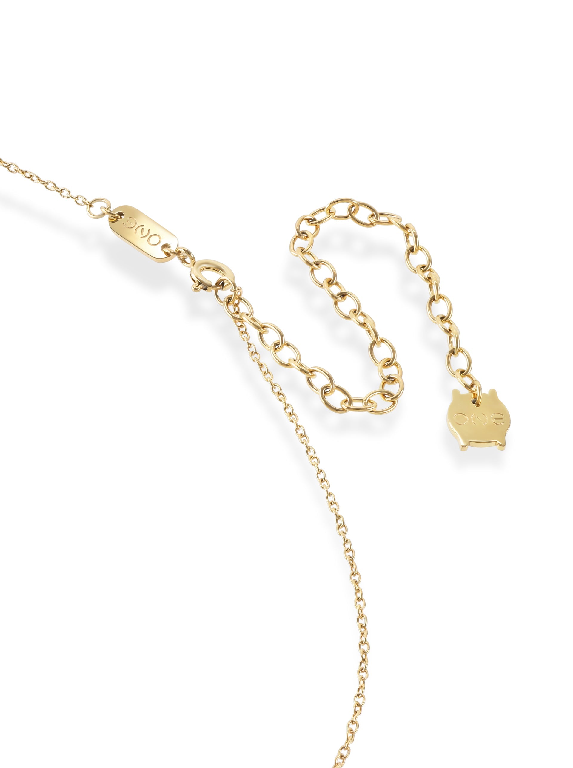 Colar One Neckmess Heart Golden
