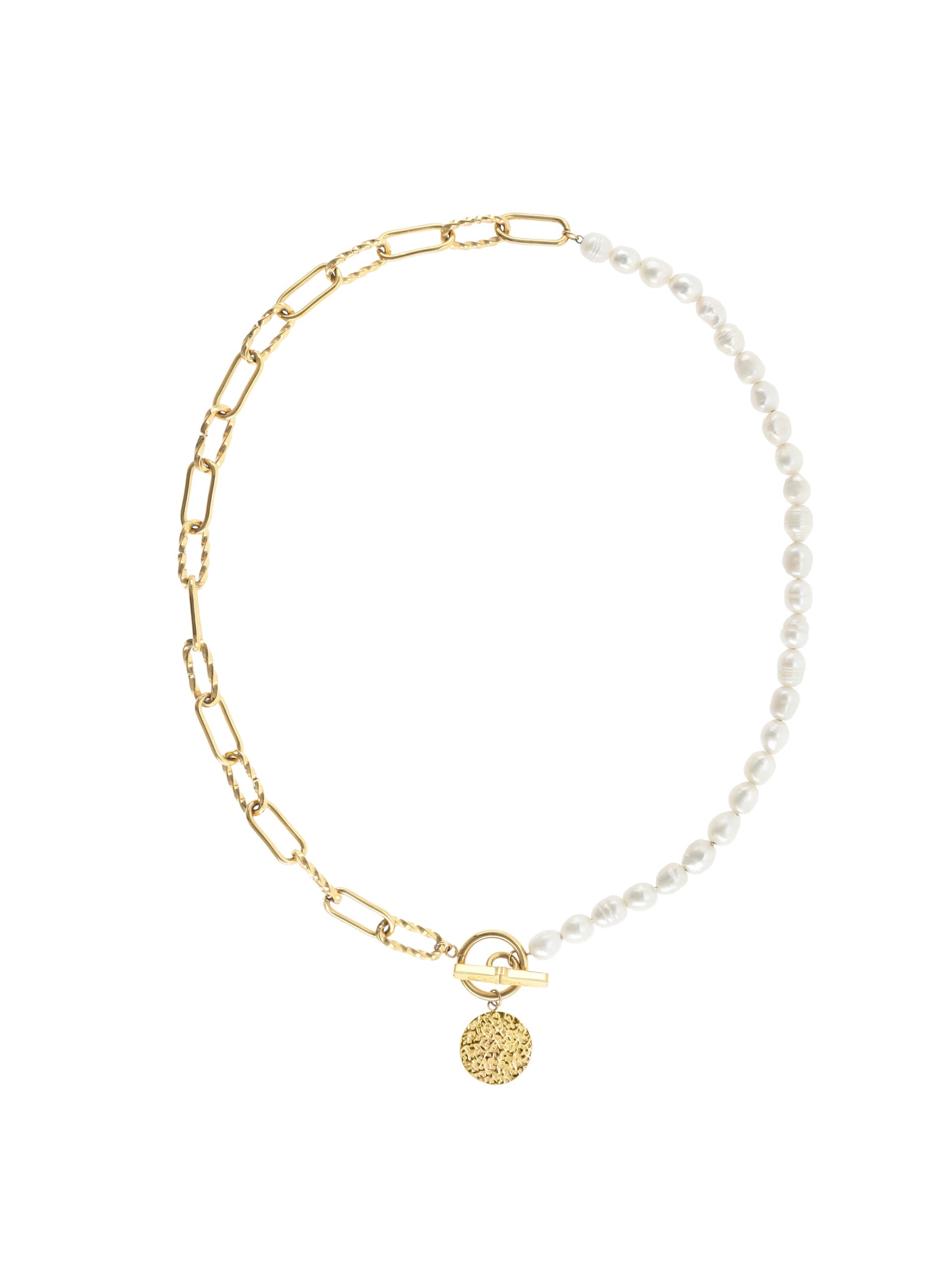 Colar One Neckmess Pearly Gold