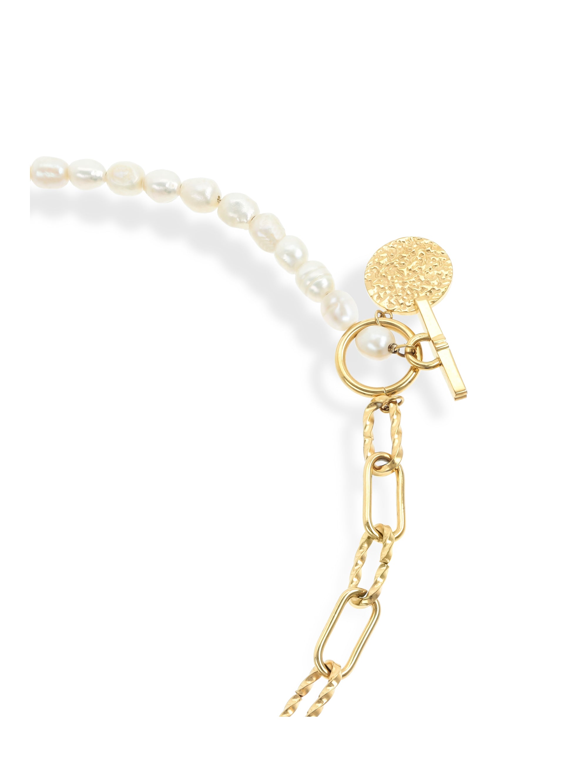 Colar One Neckmess Pearly Gold