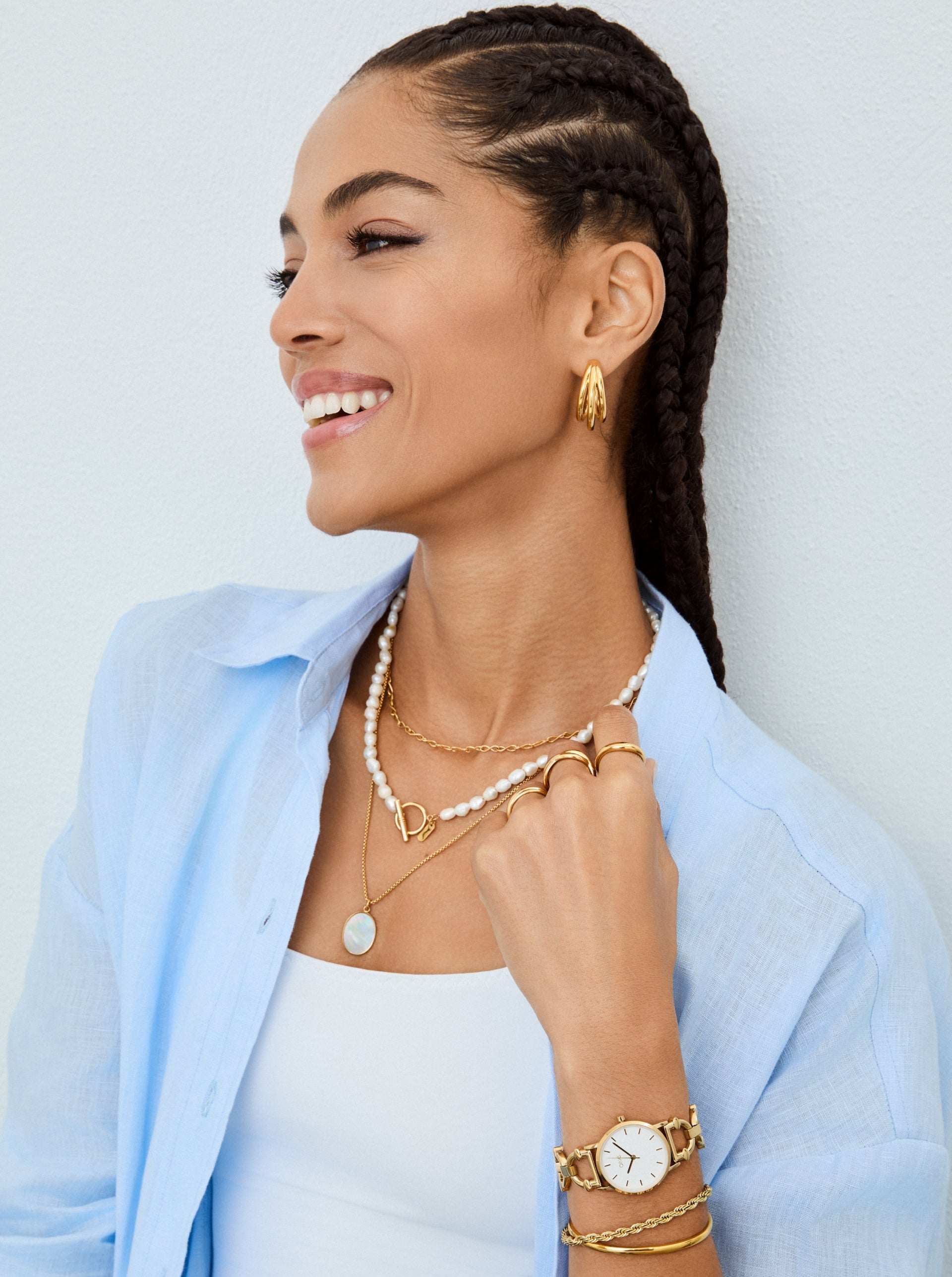 Colar One Neckmess Aura Golden