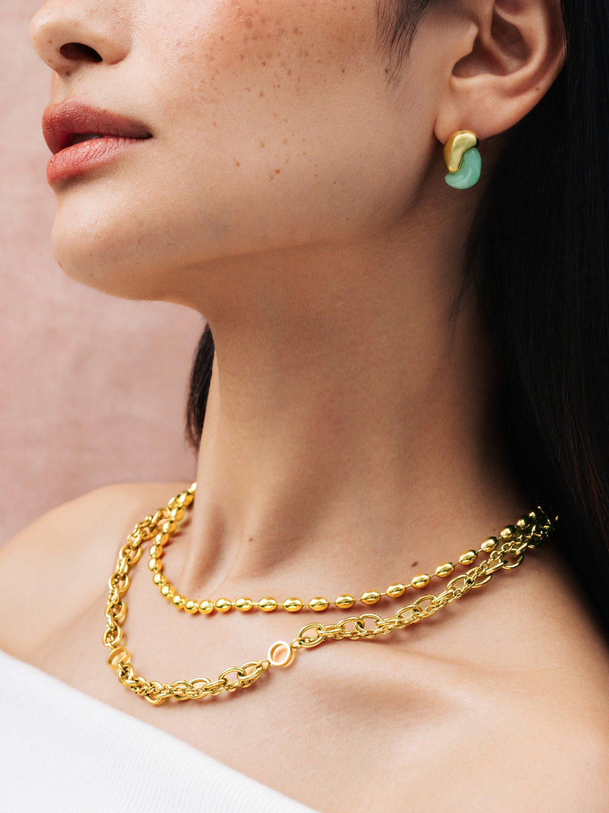 Colar One Neckmess Luna Golden