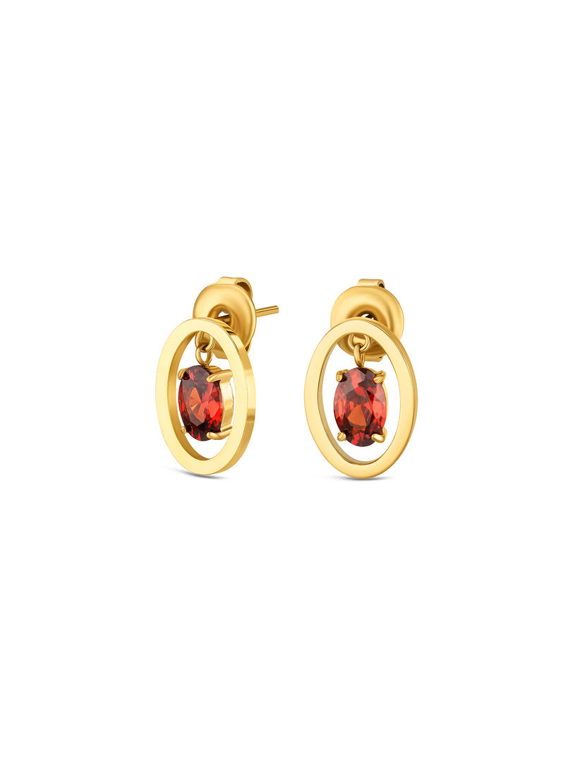 Set Colar & Brincos One Birthstone January