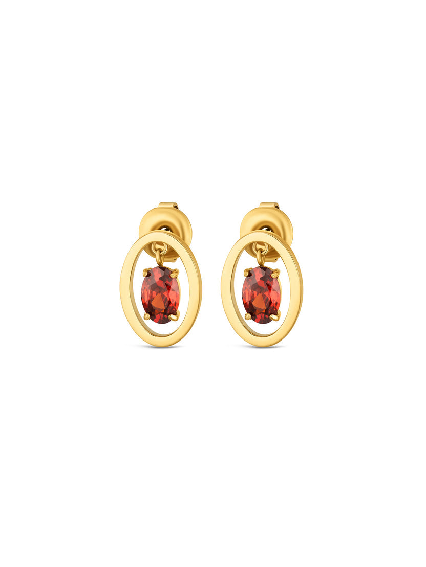 Set Colar & Brincos One Birthstone January
