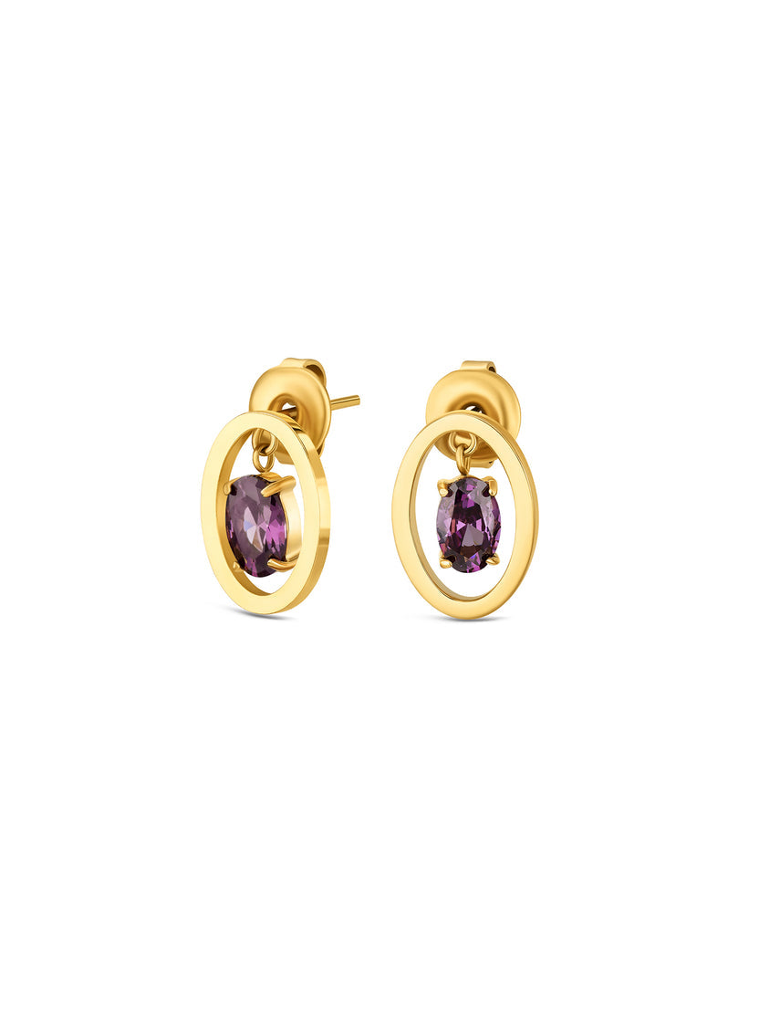 Set Colar & Brincos One Birthstone February