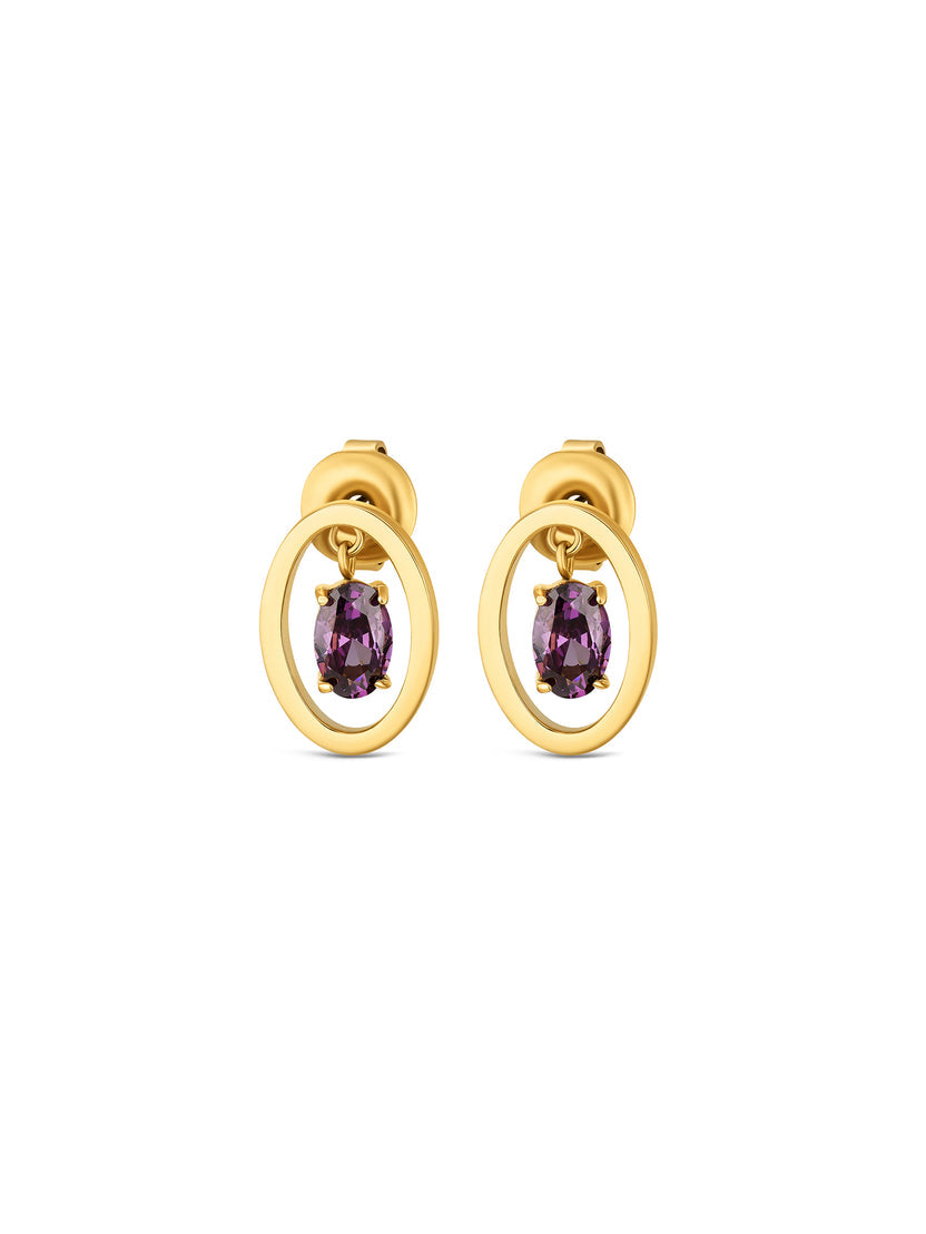 Set Colar & Brincos One Birthstone February