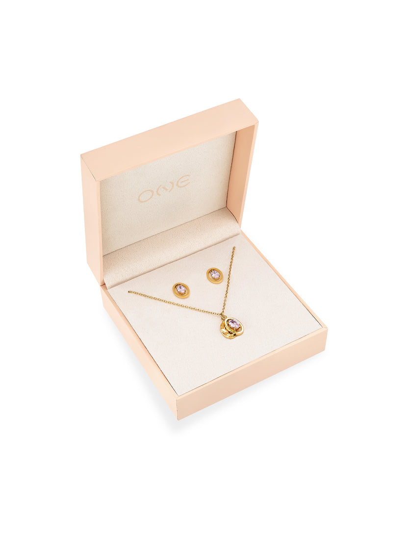 Set Colar & Brincos One Birthstone June