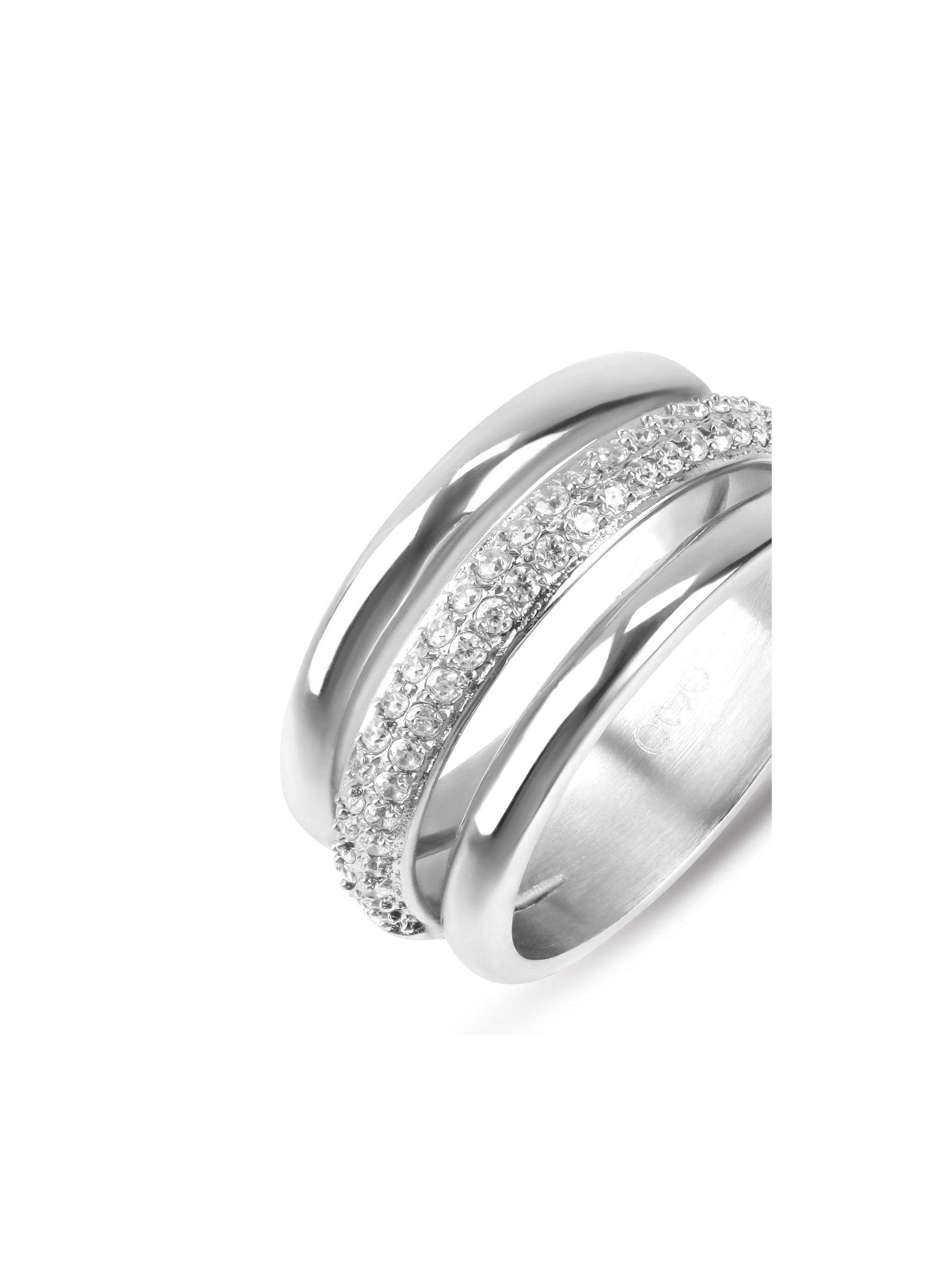Anel One Senhora Silver Frost Crystal 9