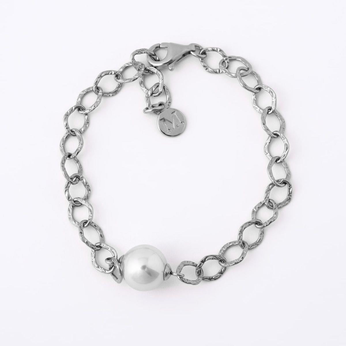 Ana Joalheiros - Pulseiras Prata - Pulseira de pérola Majorica AINA 17093.01.2.B19.530.1