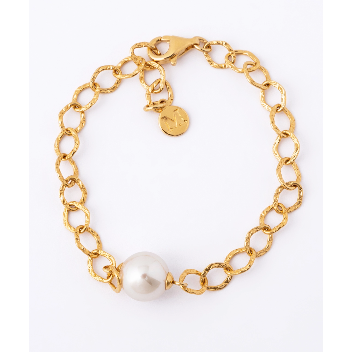 Ana Joalheiros - Pulseiras Douradas - Pulseira de Pérola Majorica aina 17093.01.1.000.010.1 