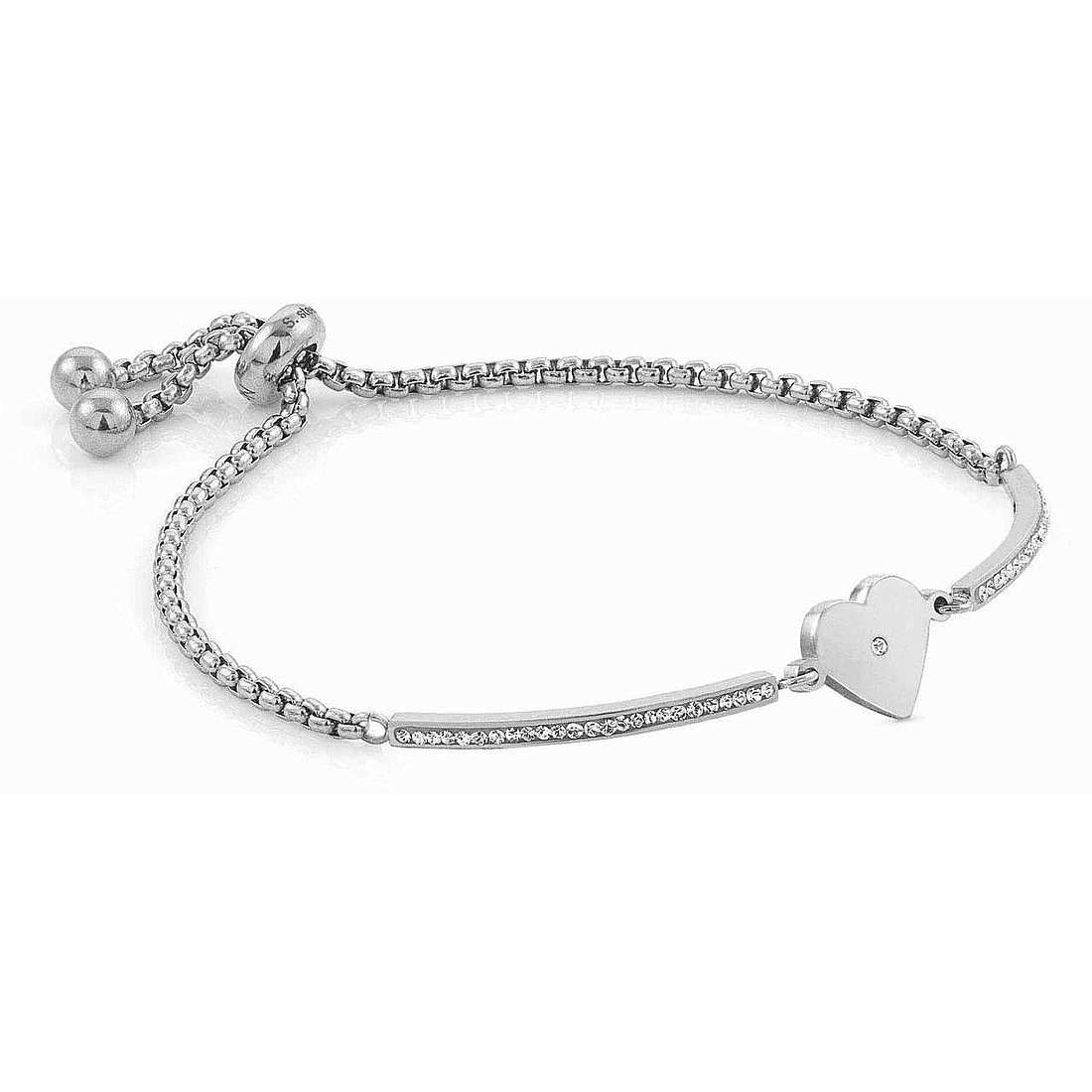 Ana Joalheiros - Nomination pulseiras - Pulseira aço inoxidavel com coração Milleluci