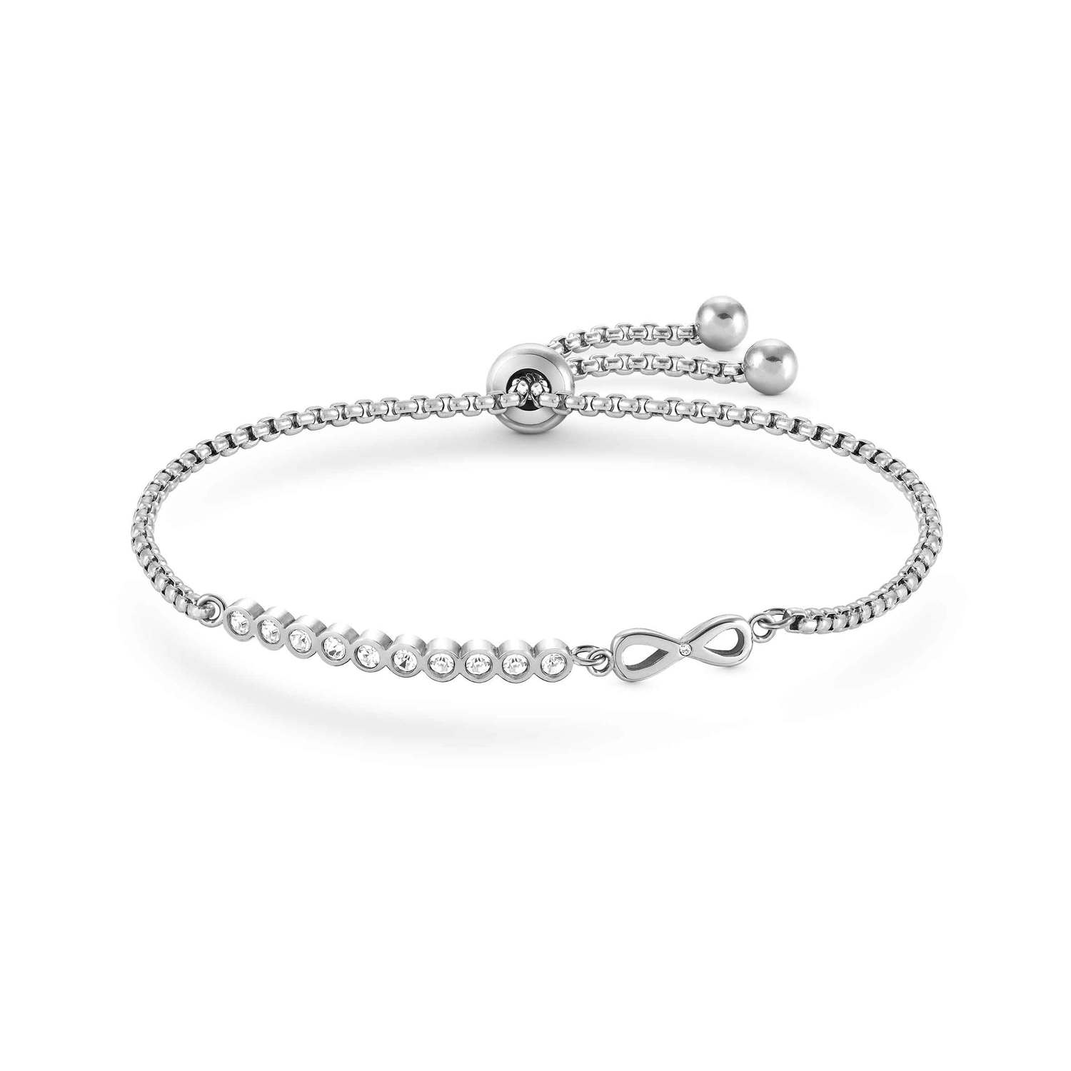 Ana Joalheiros - Nomination pulseiras - Pulseira aço inoxidavel com infinito Milleluci