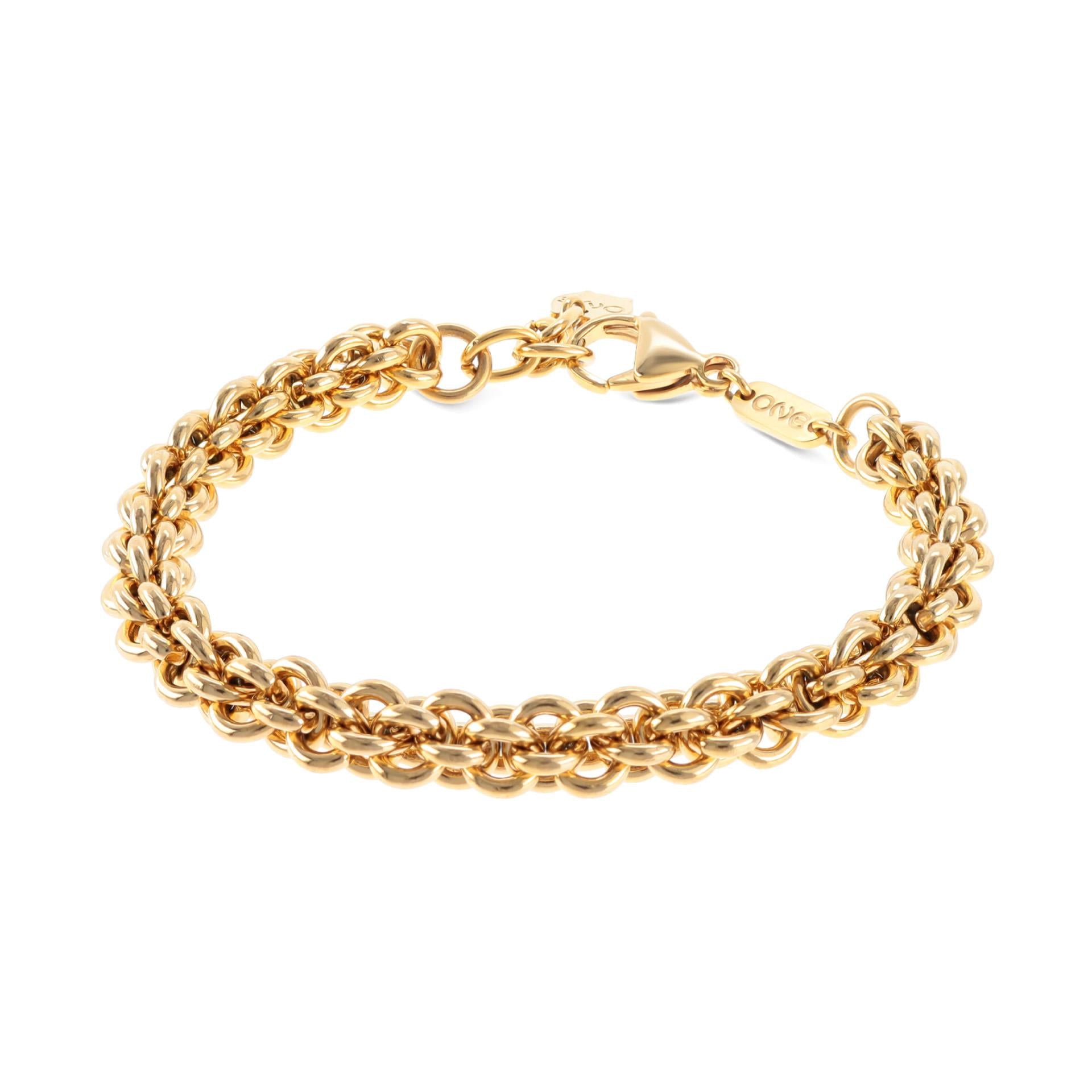 Ana Joalheiros - Pulseiras Douradas - Pulseira One Beauty Golden OJBA12G 