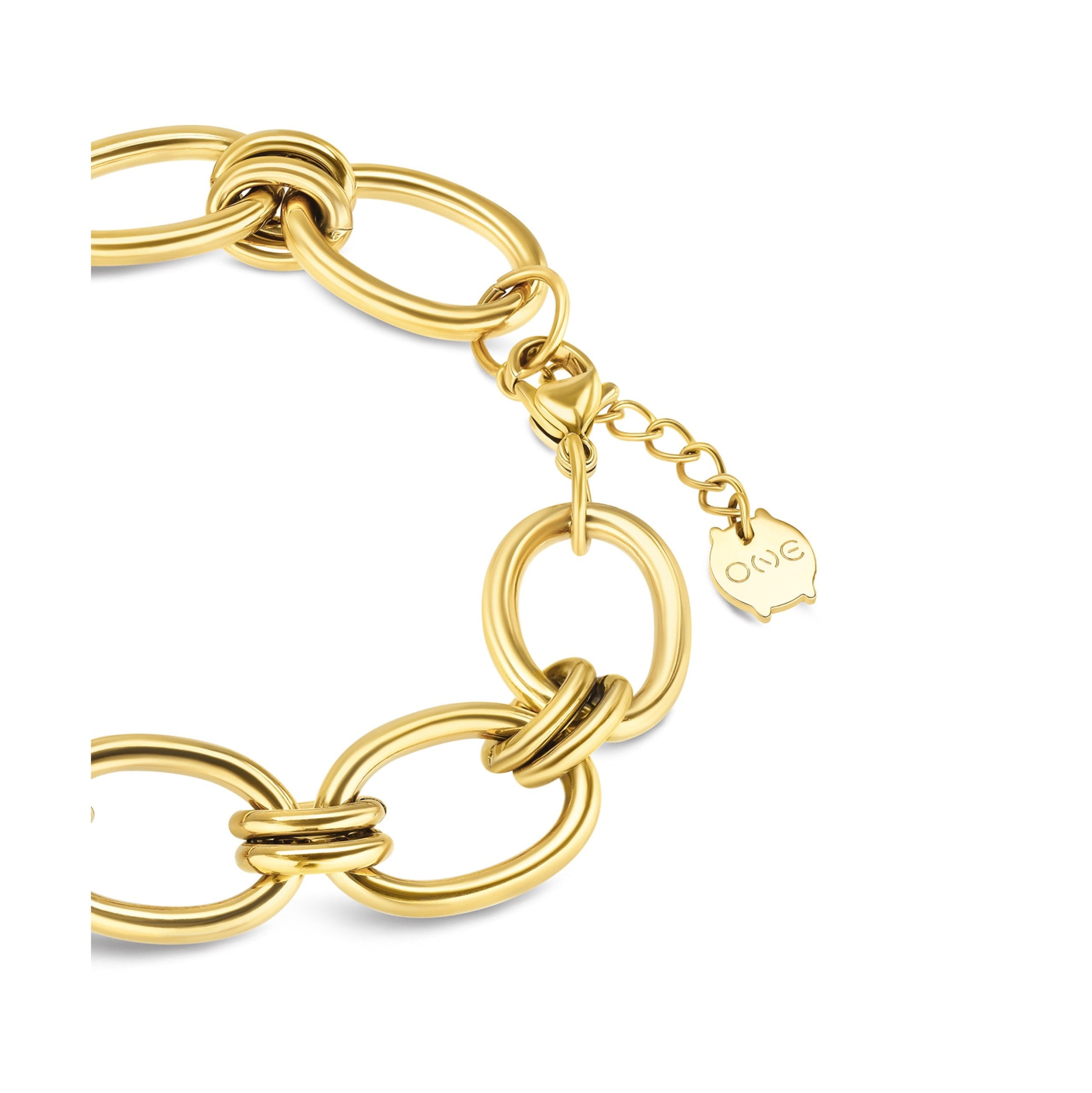 Ana Joalheiros - Pulseiras One - Pulseira One Connection Golden OJBA45G  Fecho