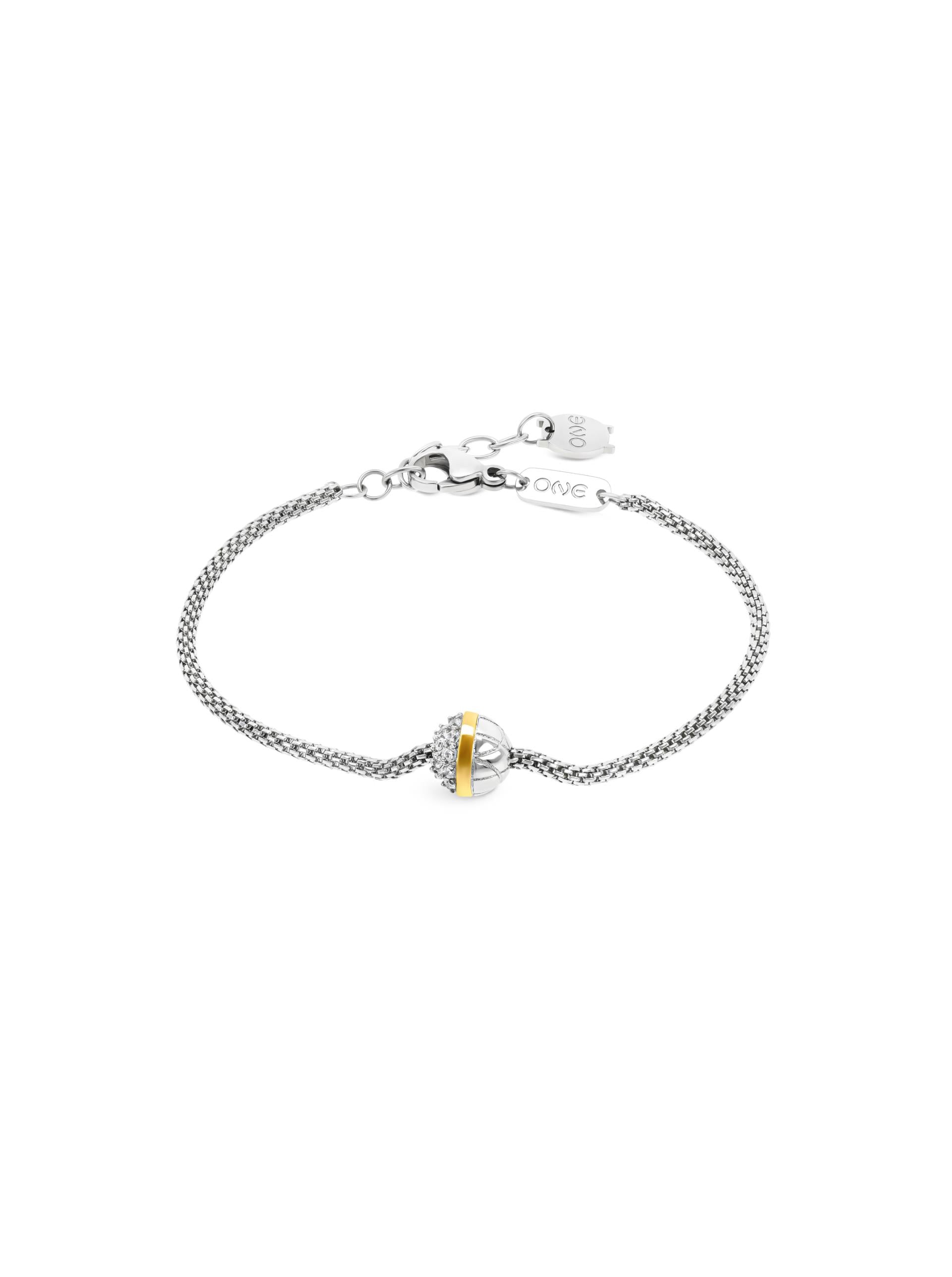 Ana Joalheiros - Pulseiras One - Pulseira One Delightful Bicolor OJDFB01SG 
