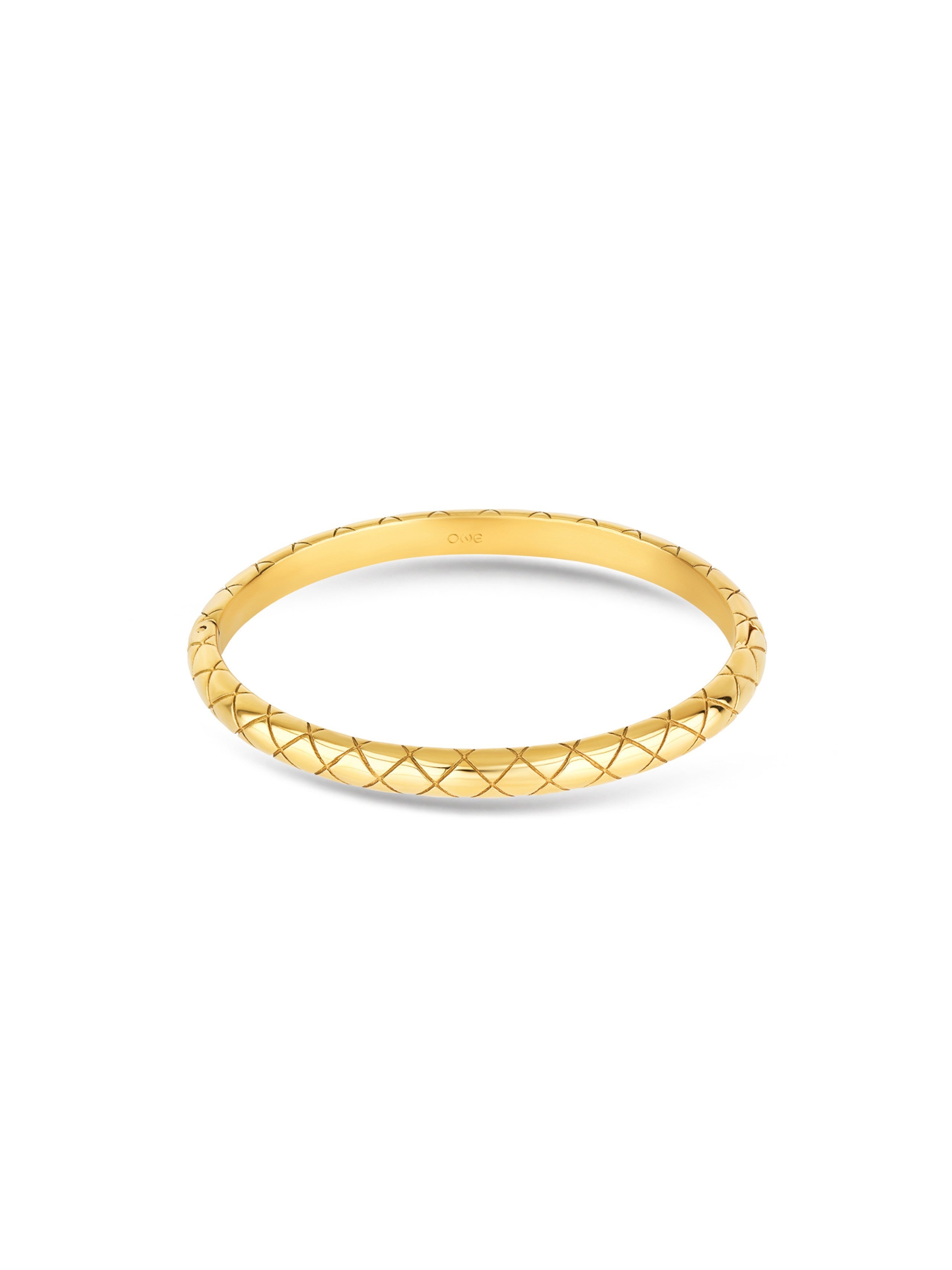 Ana Joalheiros - Pulseiras Douradas - Pulseira One Delightful Golden OJDFB02G-M 
