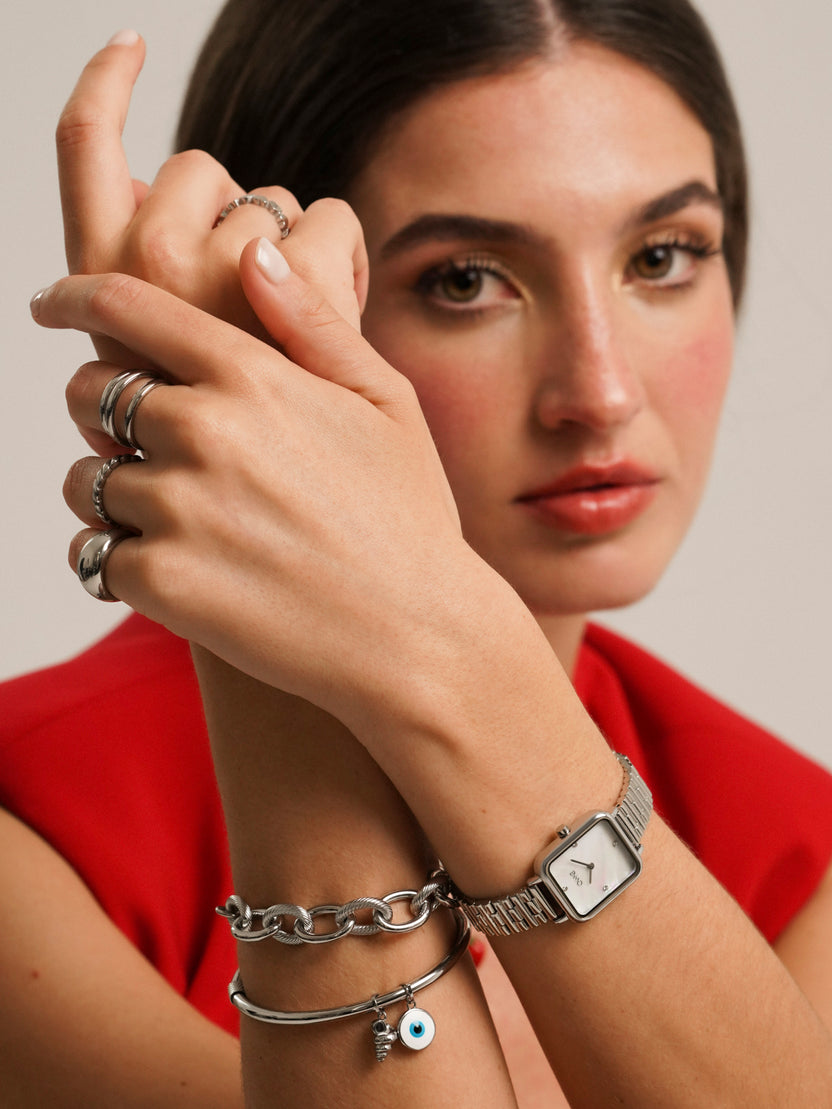Ana Joalheiros - Pulseiras One - PulseiraOne Energy Guardian Silver OJEBC745  pulso