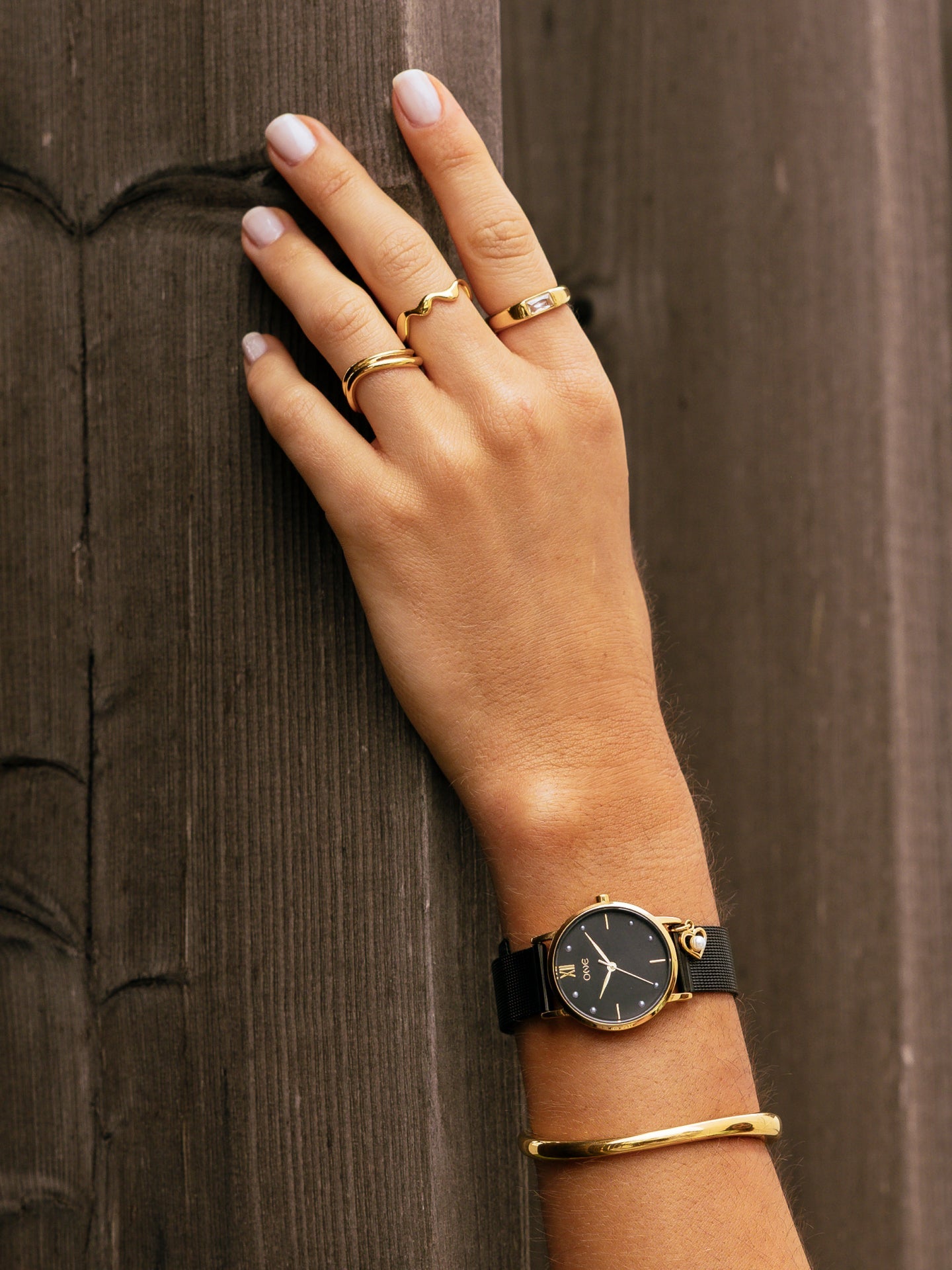 Ana Joalheiros - Pulseiras One - Pulseira One Flair Golden OJBA18G 