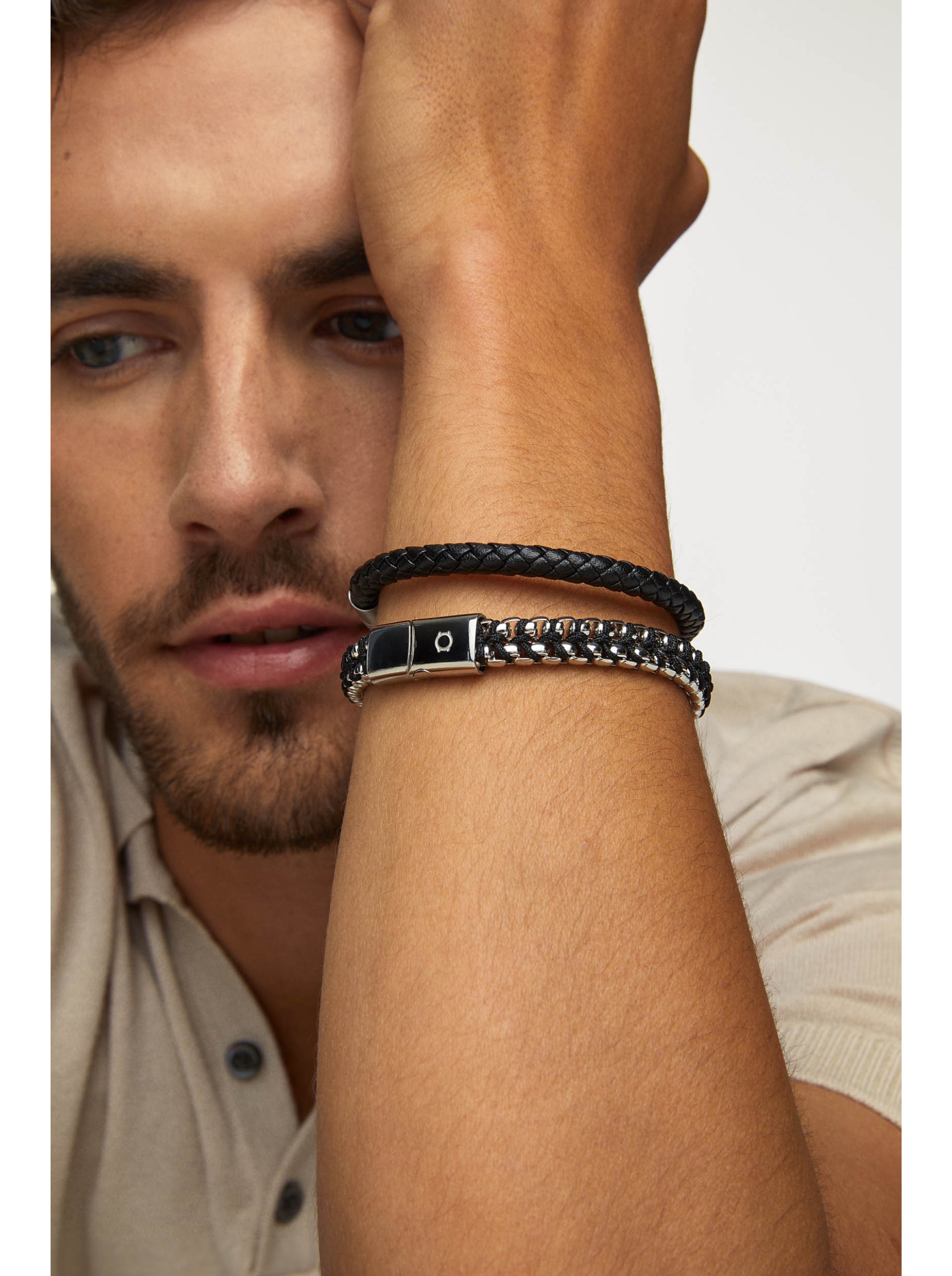 Ana Joalheiros - Pulseiras One - Pulseira One Men Waves M OAMB3205SB-M  pulso