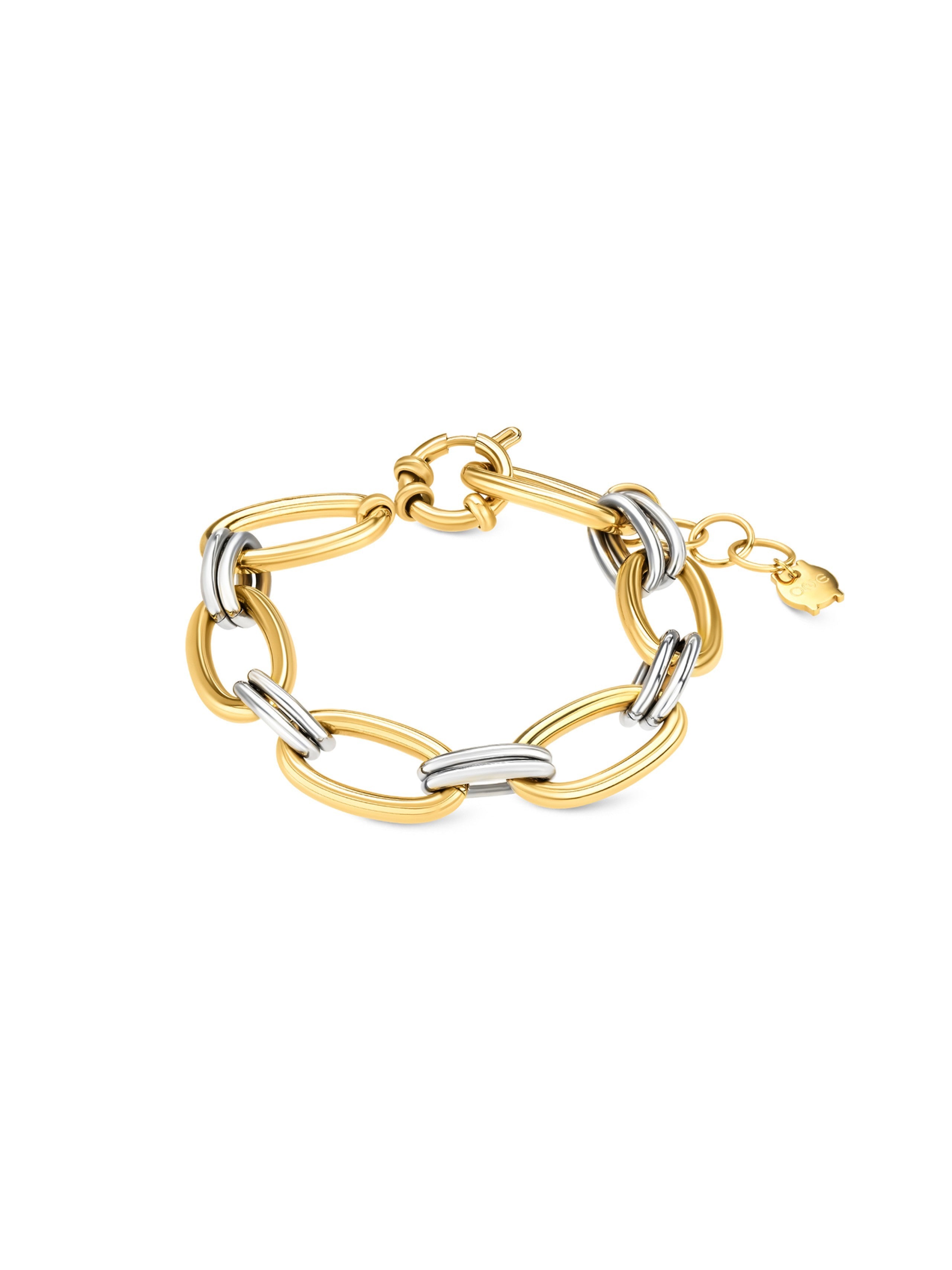 Ana Joalheiros - Pulseiras One - Pulseira One One Senhora Unity Bicolor OJBA42SG Bicolor