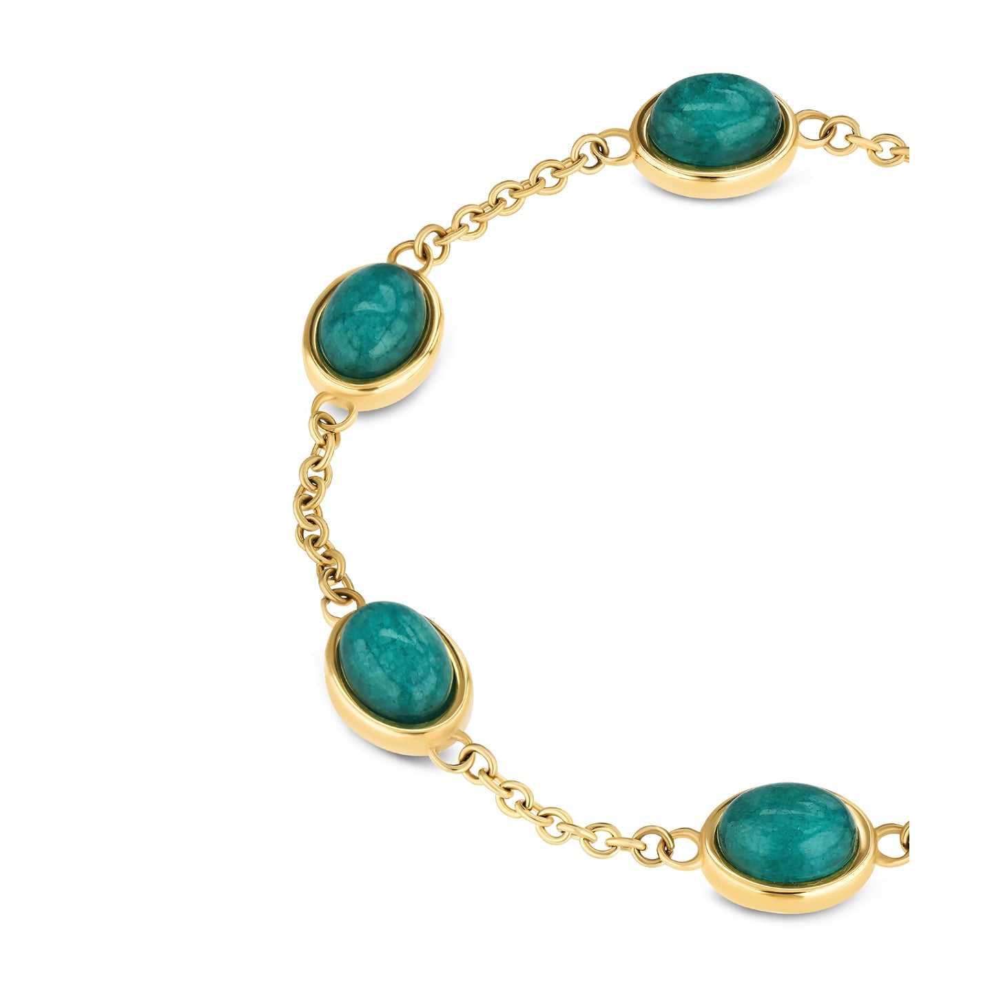 Ana Joalheiros - Pulseiras One - Pulseira One Salina Oval Deep Green OJBA56G 