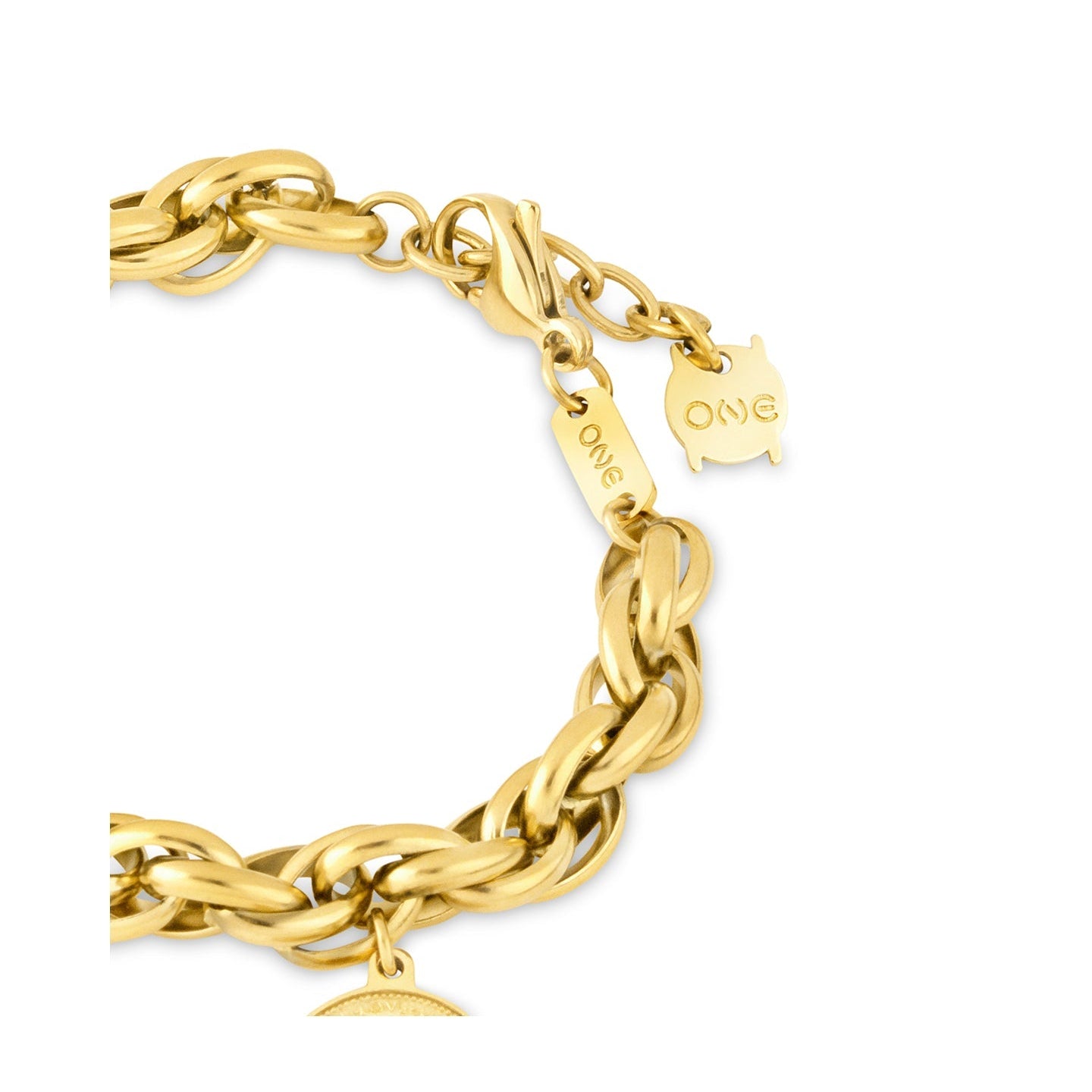 Ana Joalheiros - Pulseiras One - Pulseira One Senhora Fortune Gold OJBA65G  Fecho